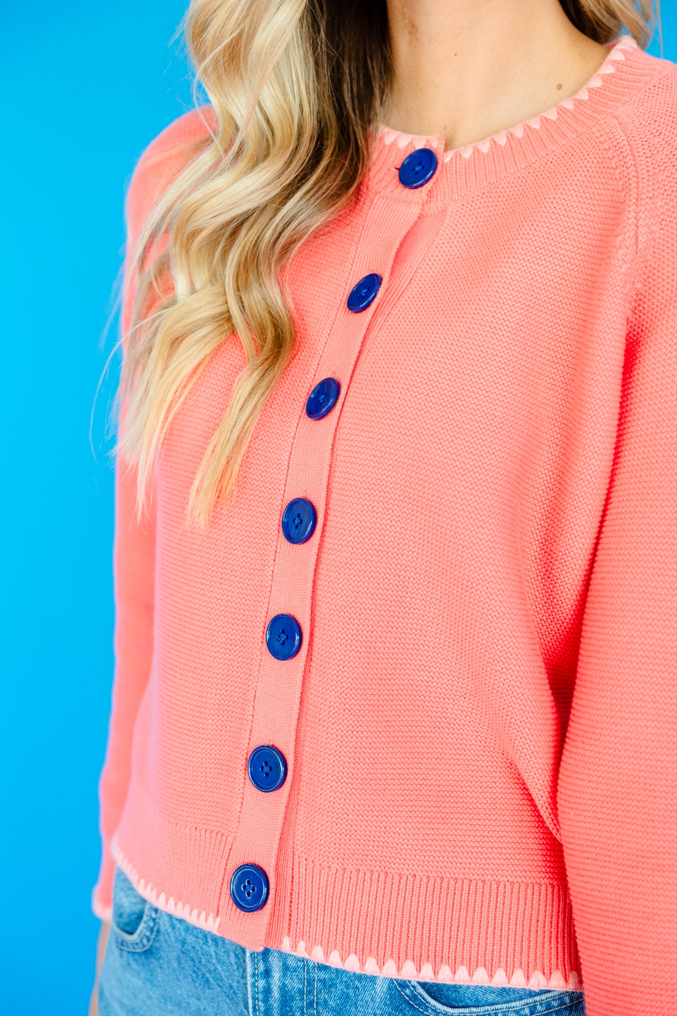 [Ellevate Basics] Joan Button Front Cardigan