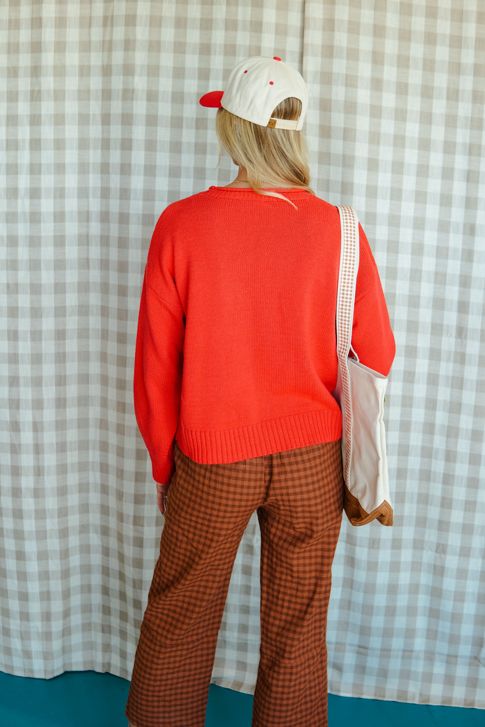 MyEllement Exclusive] Homegrown Corn Sweater - Warm Red