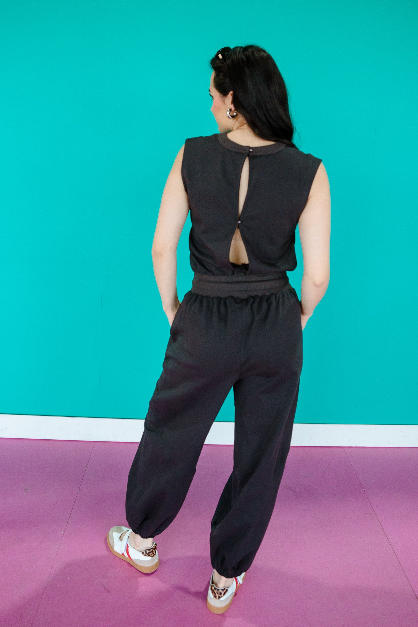 Neely Drawstring Waist Jumpsuit