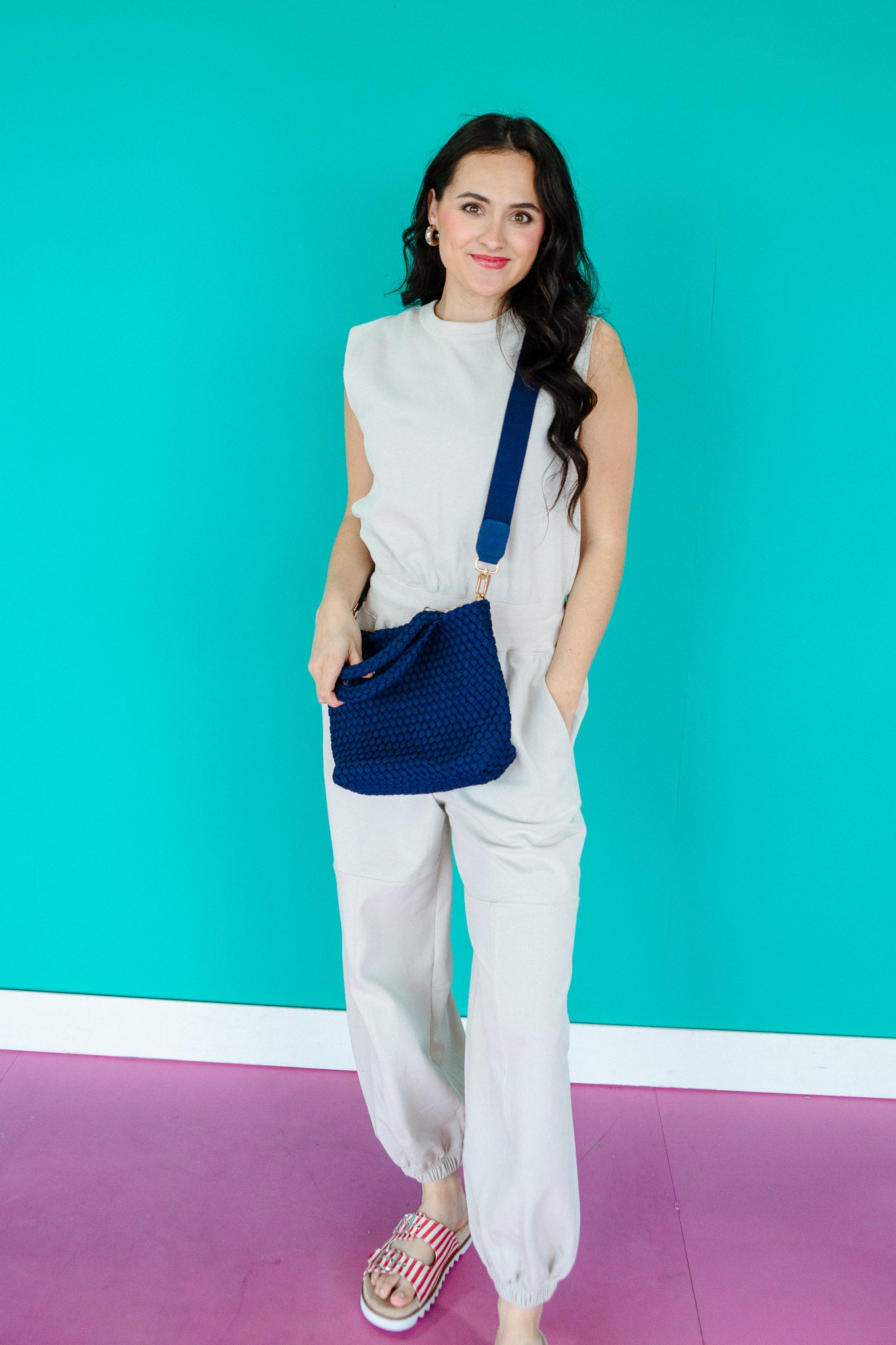 Neely Drawstring Waist Jumpsuit