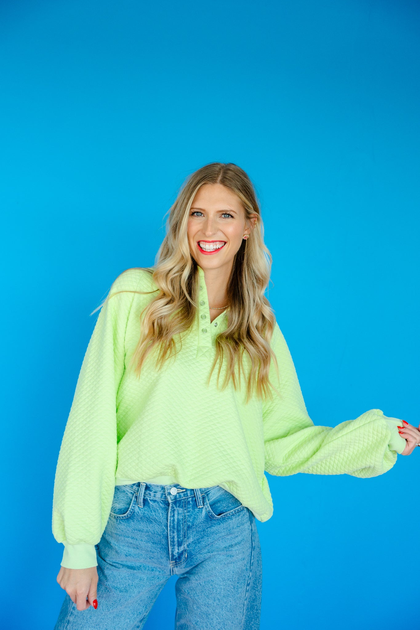 [Ellevate Basics] Monica Balloon Sleeve Pullover