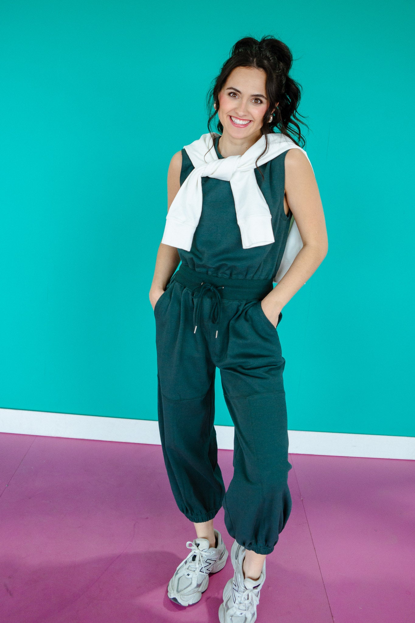 Neely Drawstring Waist Jumpsuit
