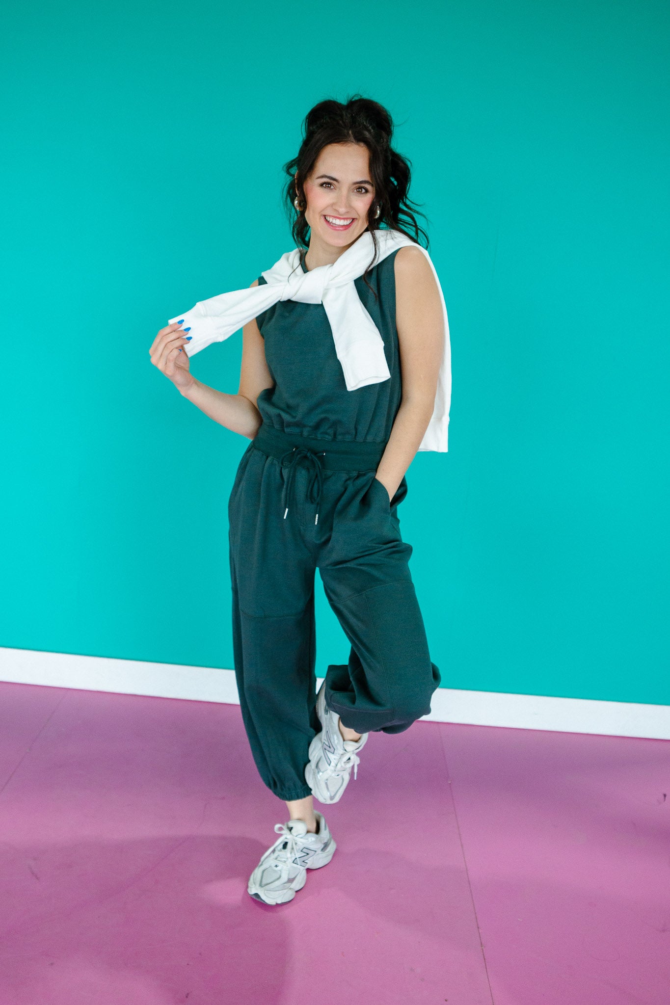 Neely Drawstring Waist Jumpsuit