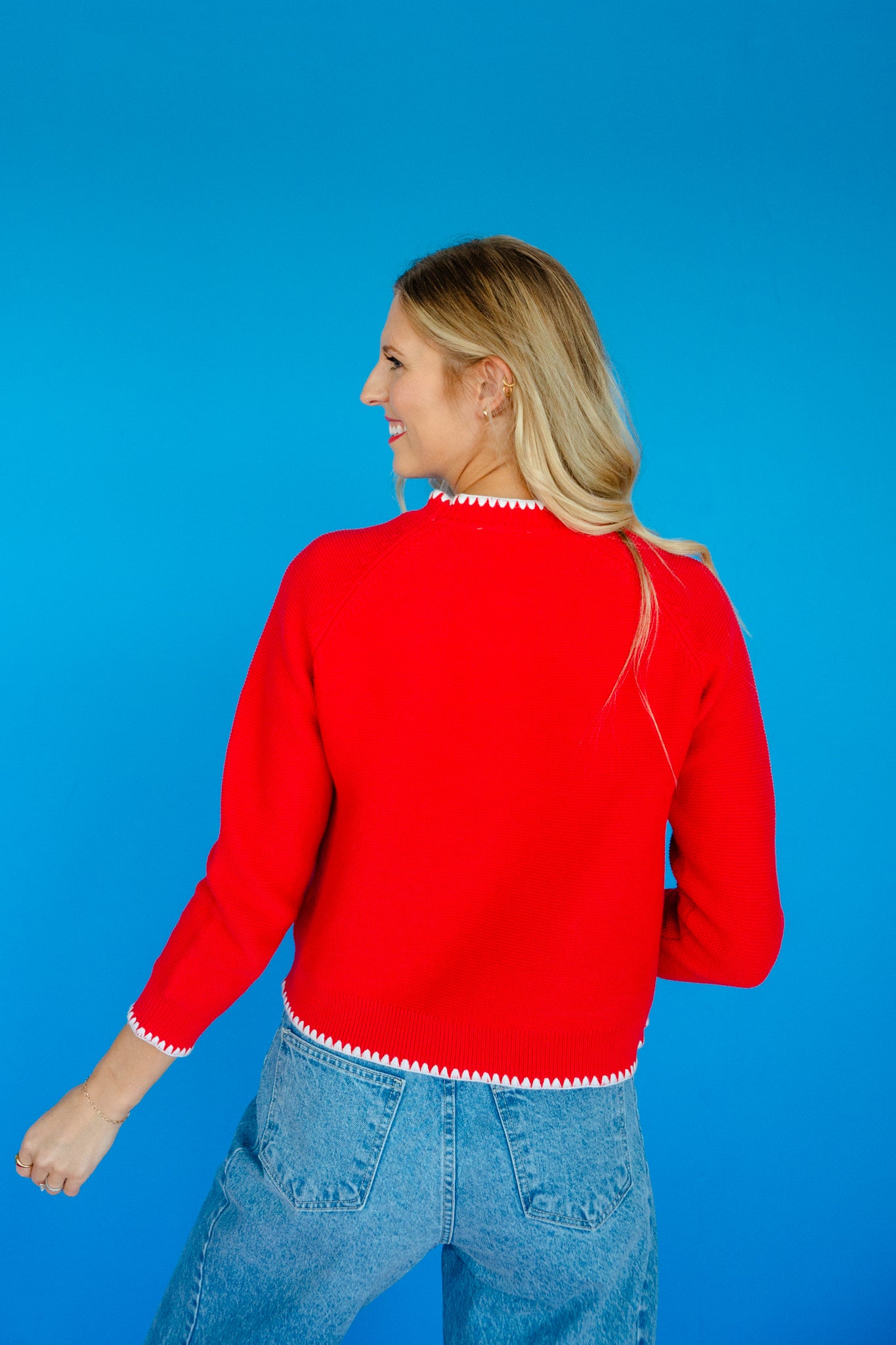 [Ellevate Basics] Daphne Decorative Stitch Sweater