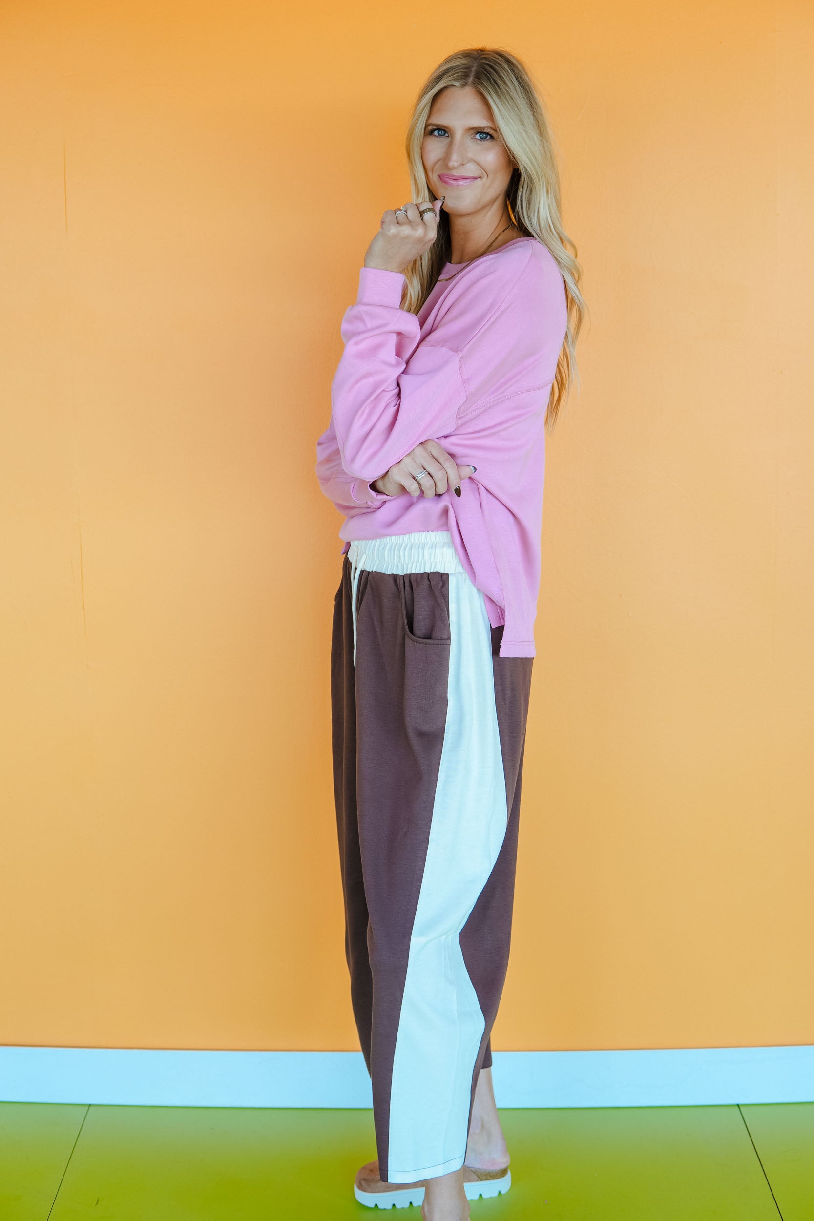 Tansy Scuba Long Sleeve Top