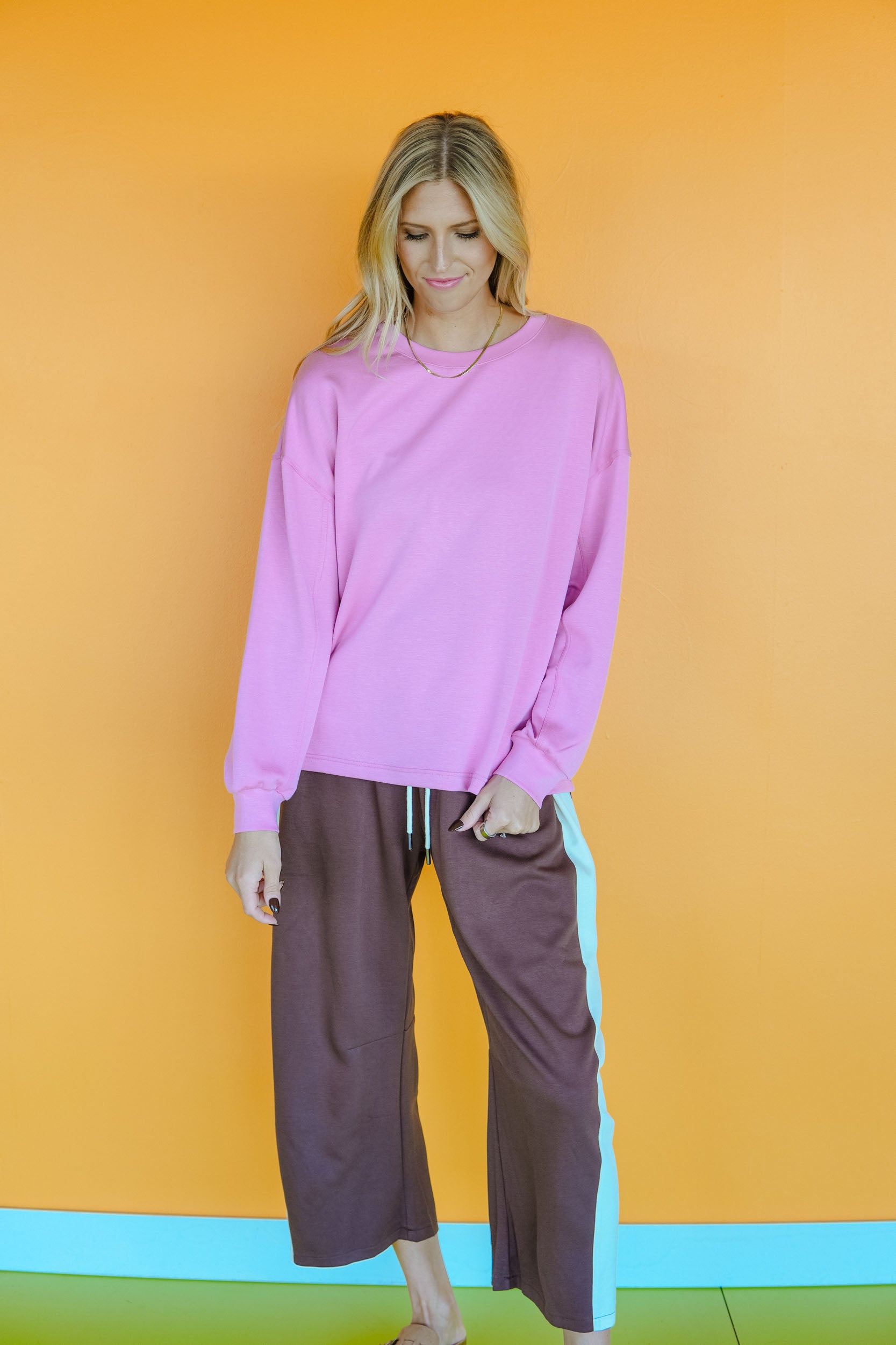 Tansy Scuba Long Sleeve Top