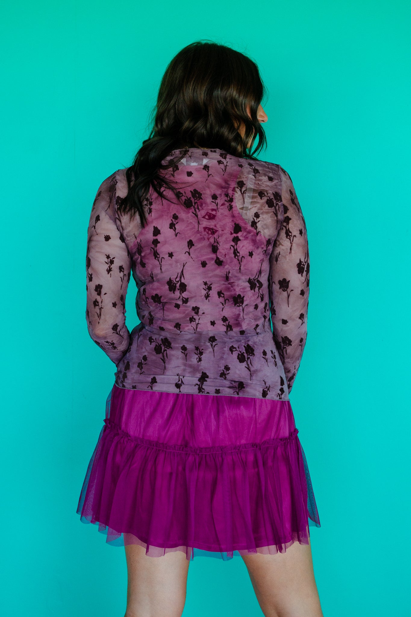 Aria Mesh Long Sleeve Top