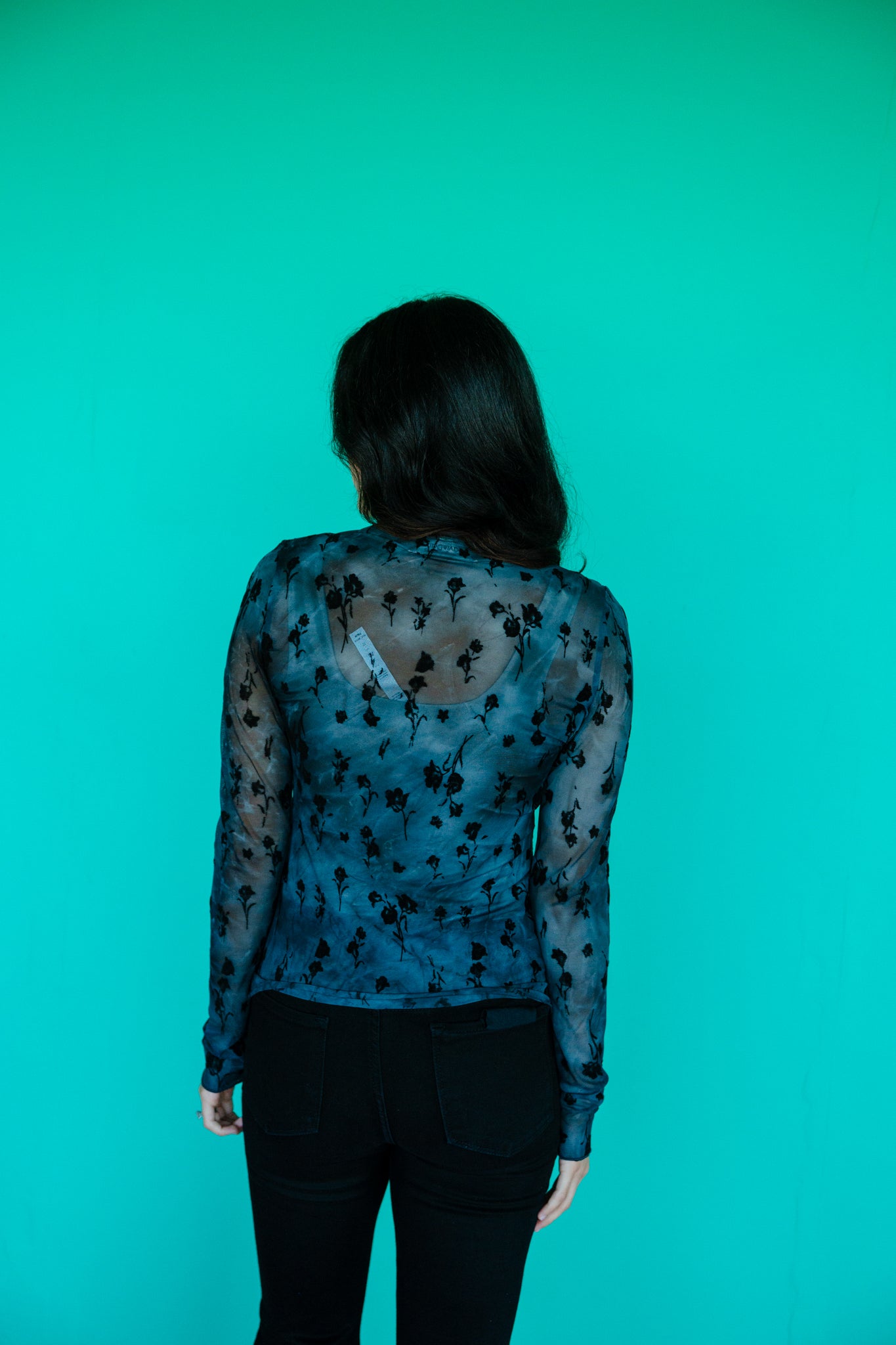 Aria Mesh Long Sleeve Top