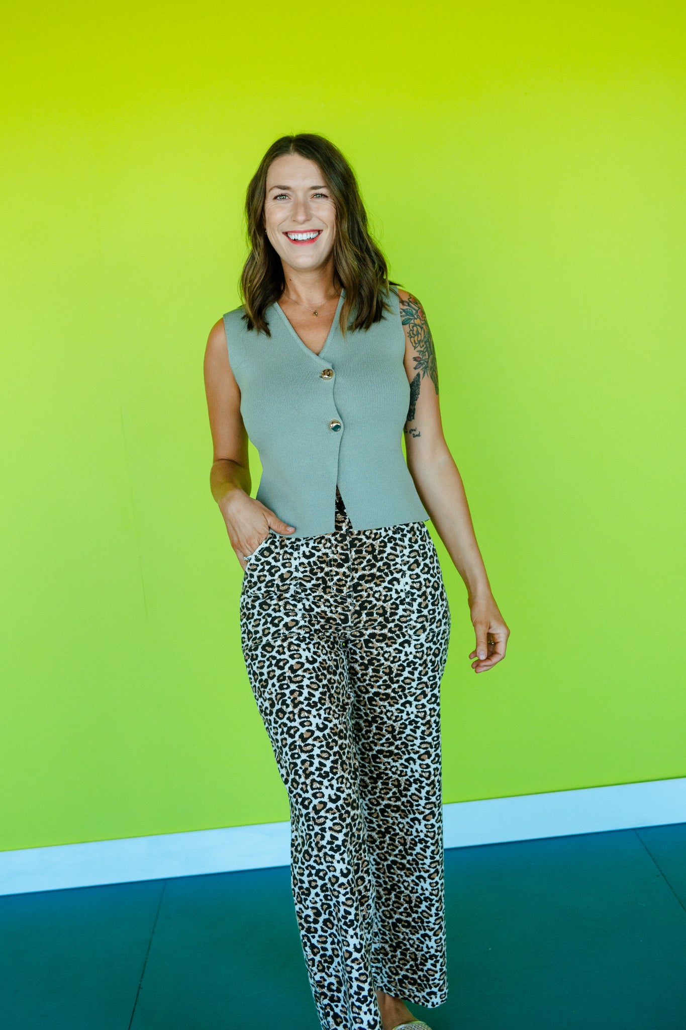 Shelbie Button Down Sweater Vest