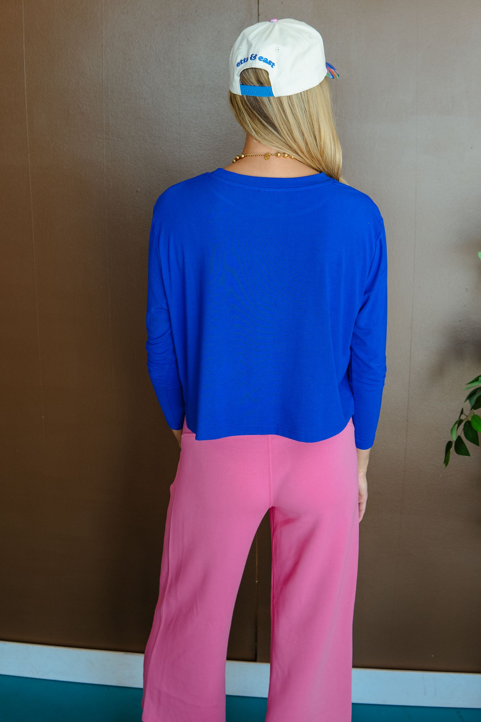 [Ellevate Basic] Blaire Boxy Long Sleeve - Sapphire Blue
