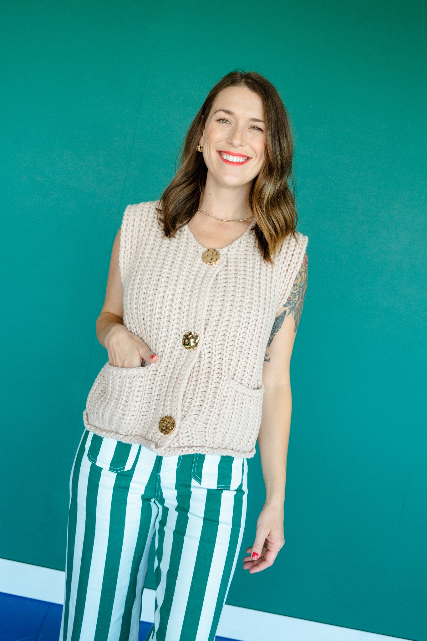 Mattie Chunky Sweater Vest