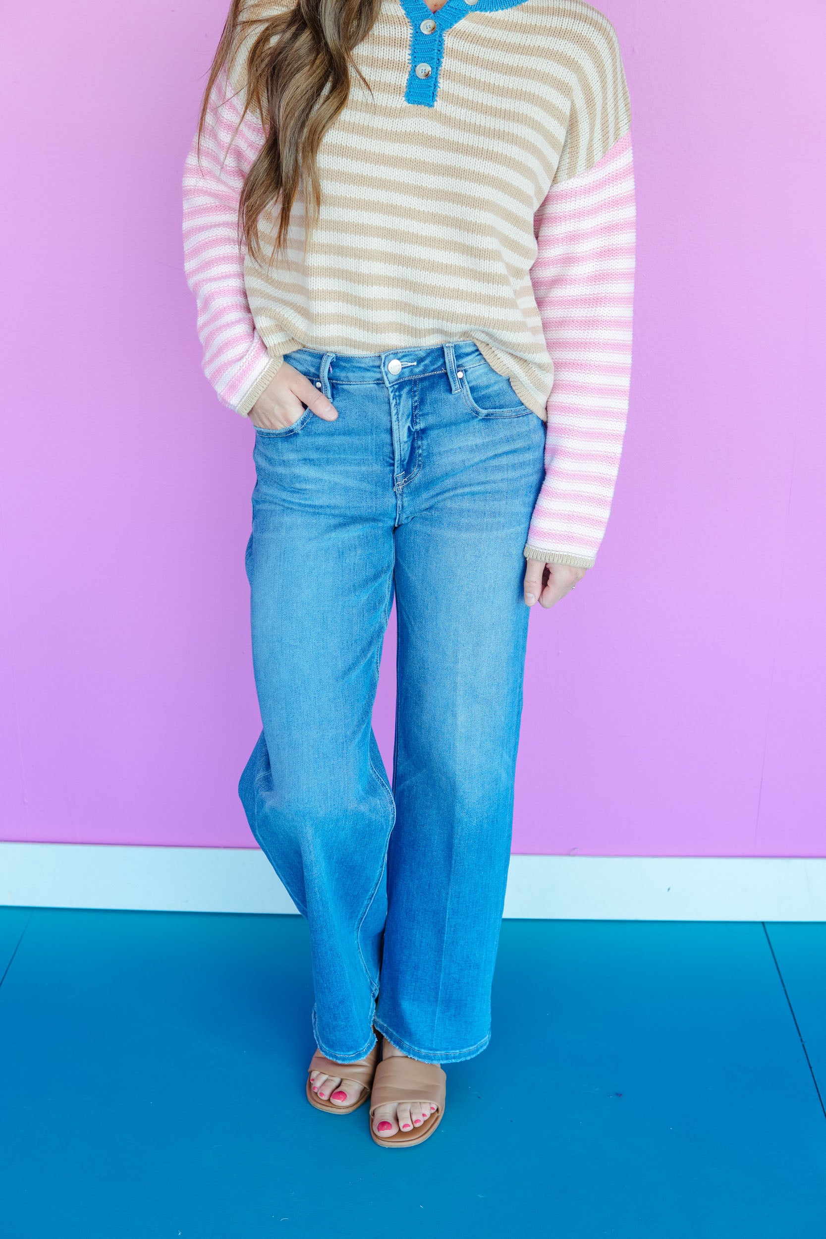 [Risen] Mira High Rise Jeans - Light Wash