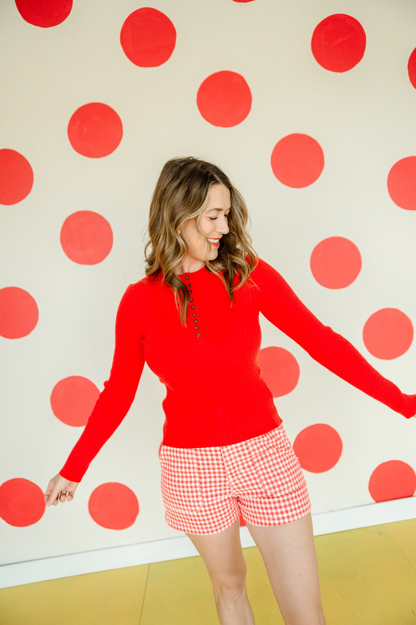 Kailey Lightweight Sweater - Geranium