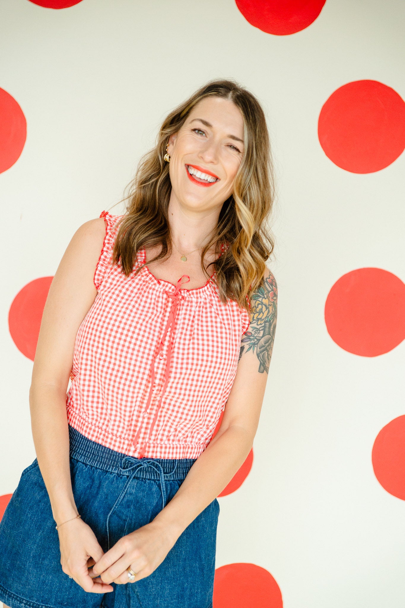 Blakely Gingham Tank