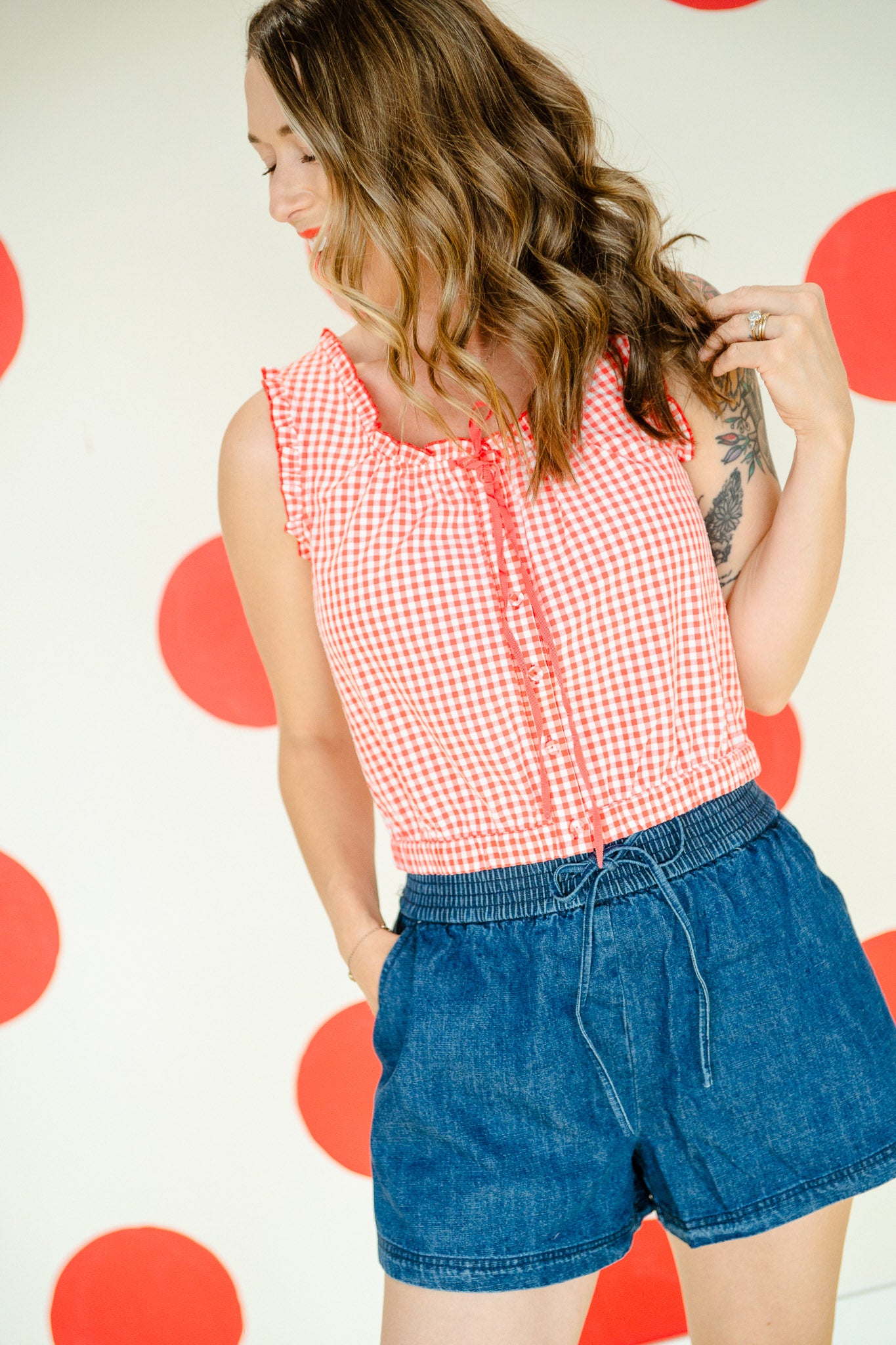Blakely Gingham Tank