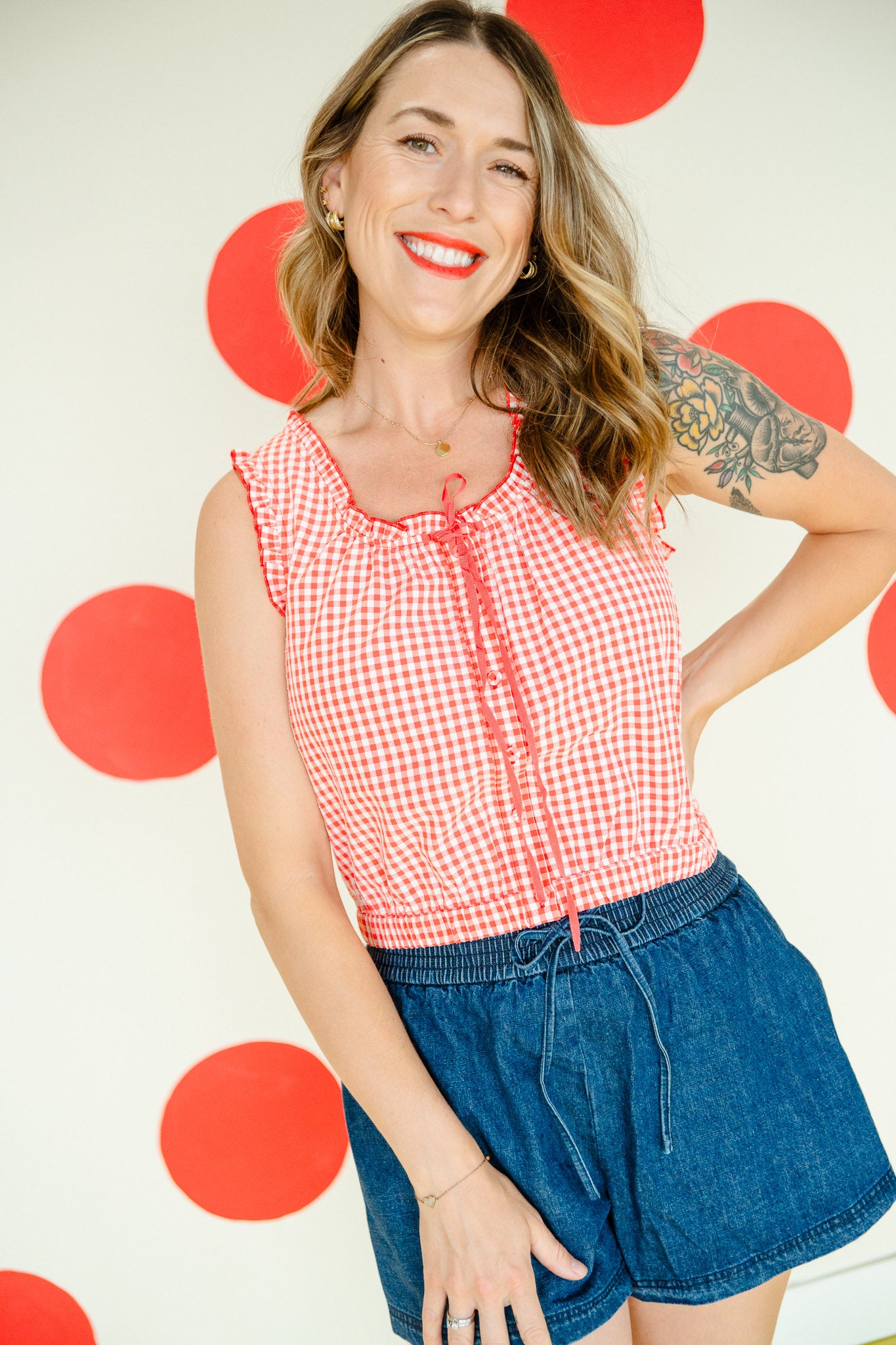 Blakely Gingham Tank