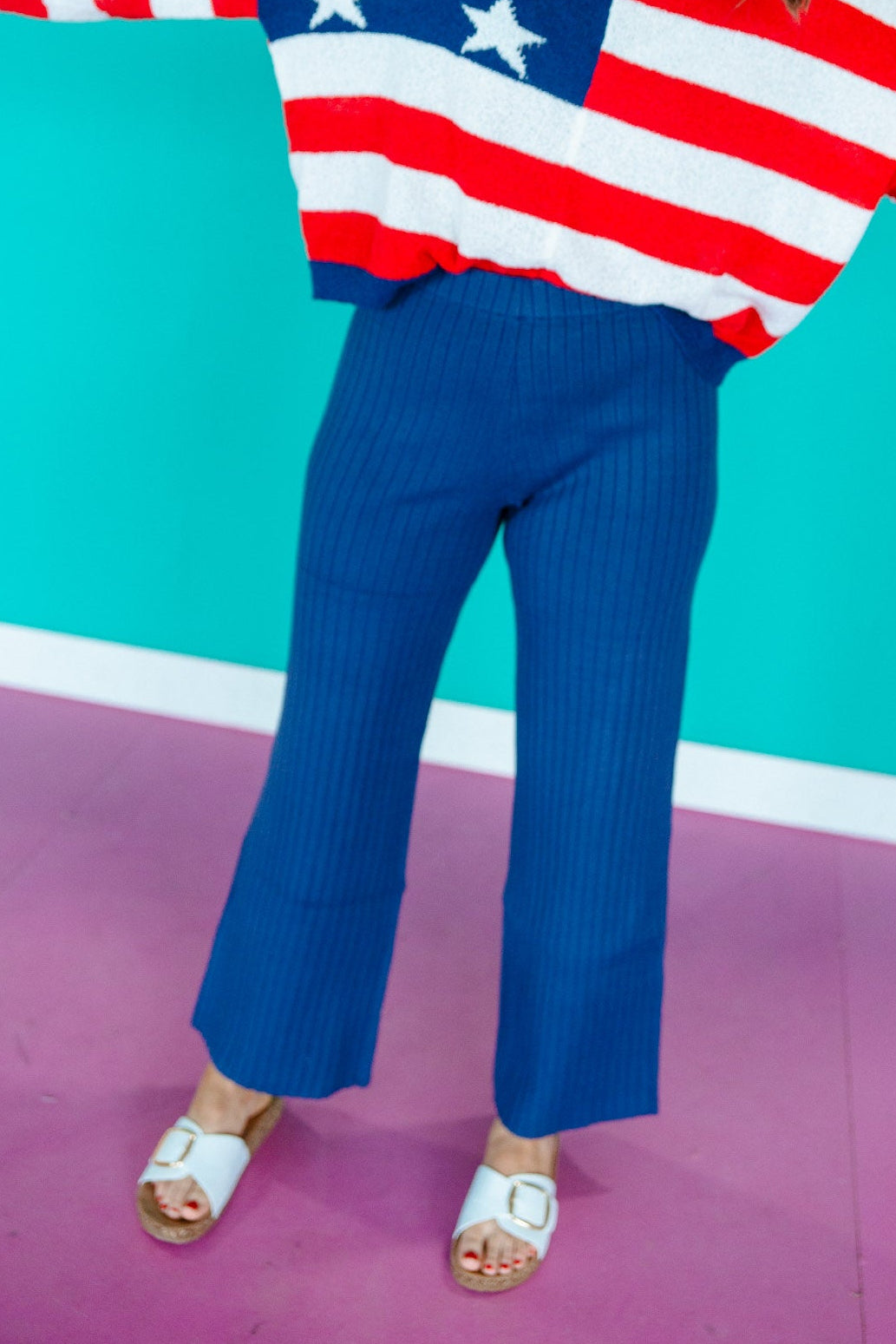 Tristan Ribbed Knit Pants