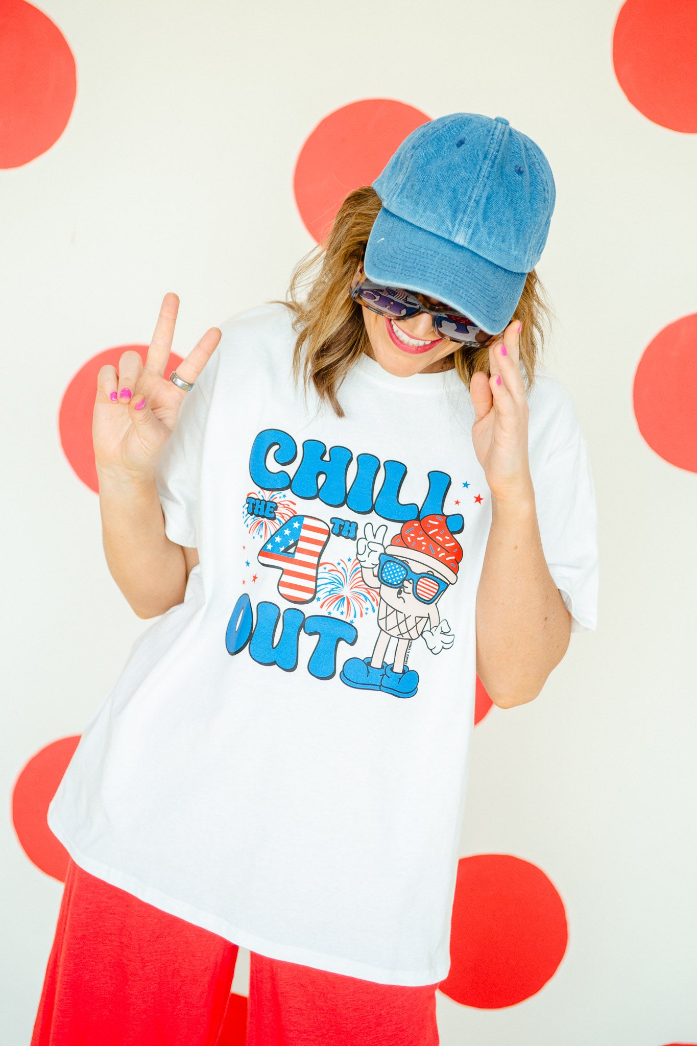 Chill Out Graphic Tee - Soft White/Ivory