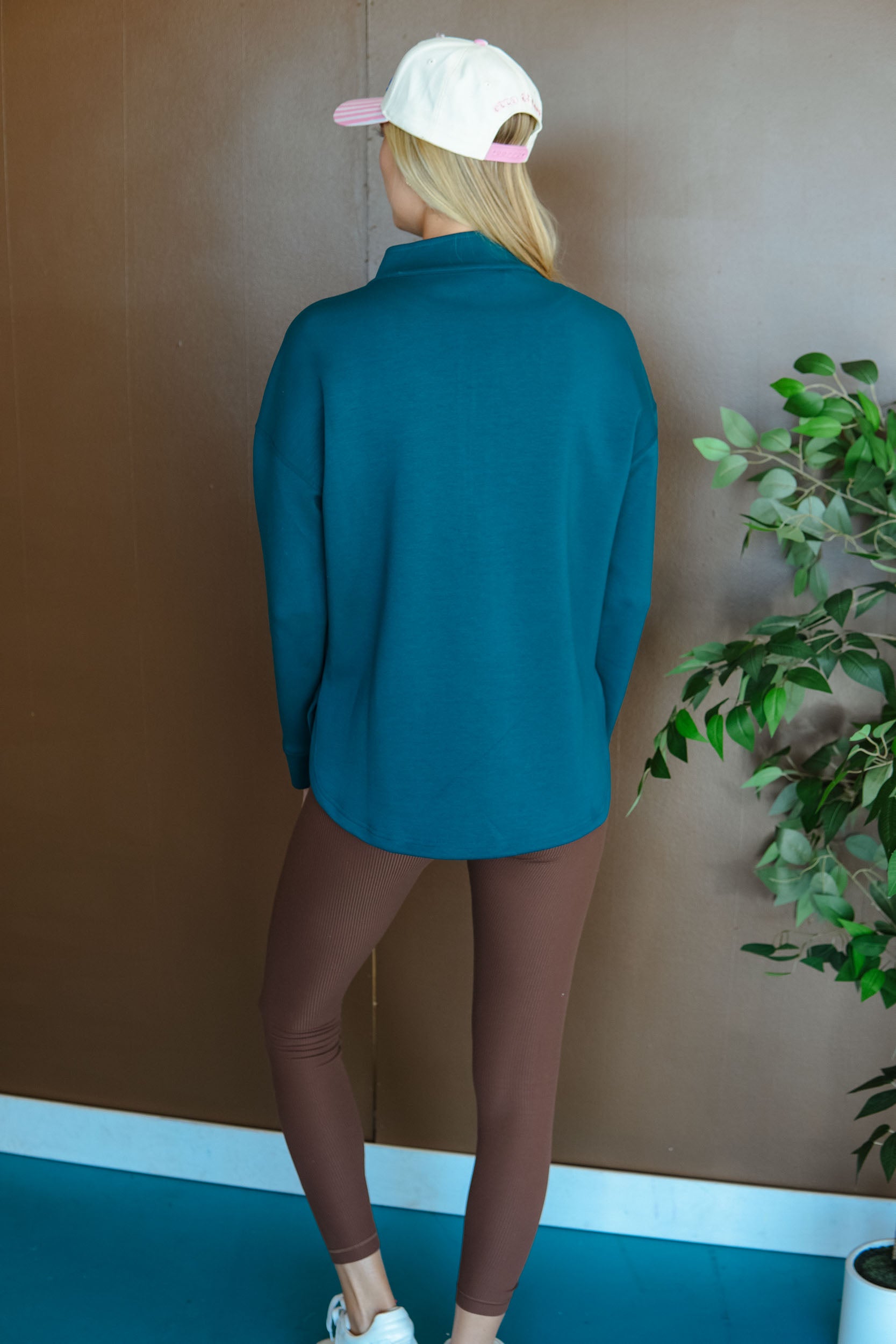 [Ellevate Basic] Adela 3.0 Pullover - Kingfisher + Blush