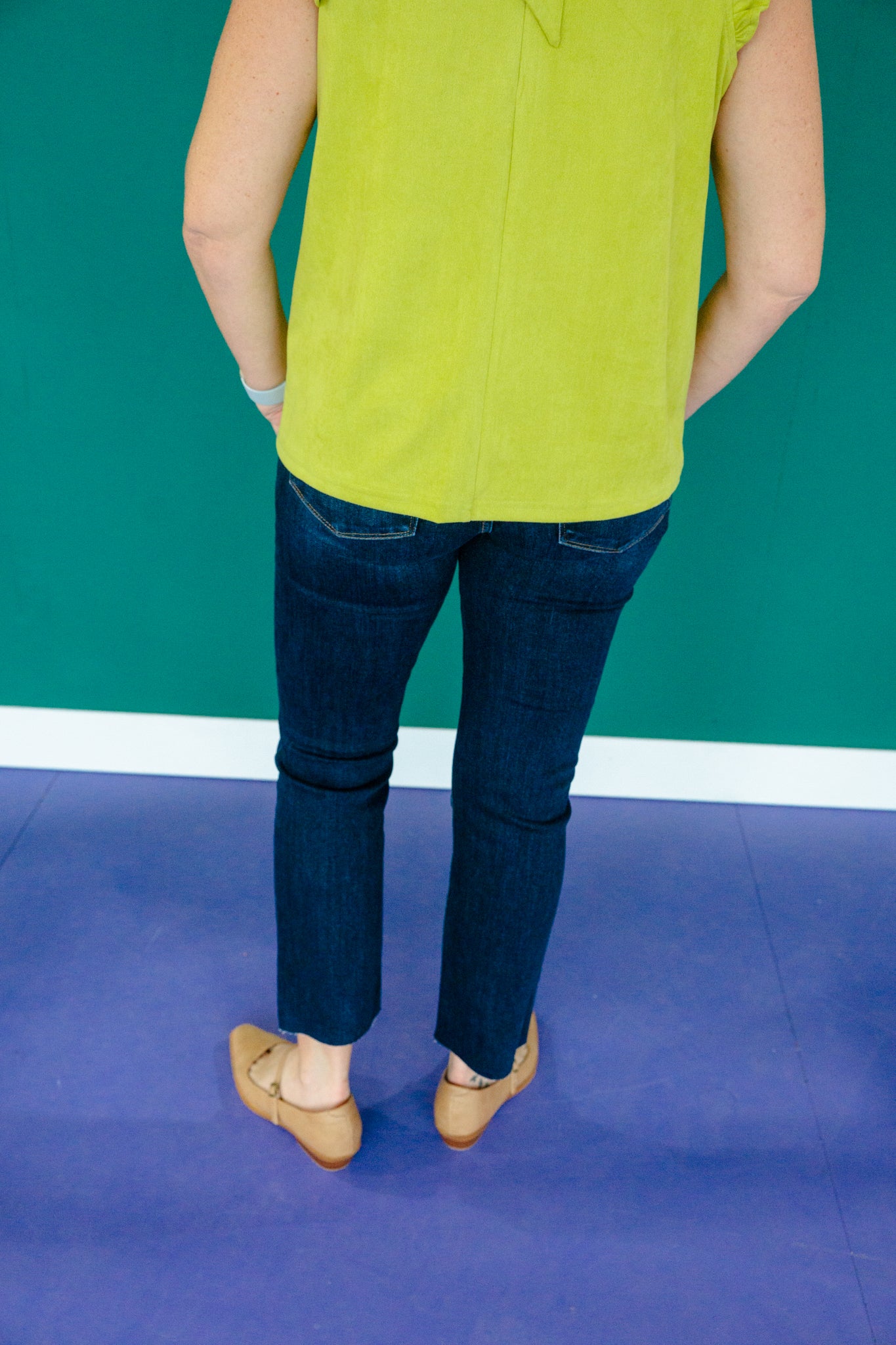 Cruze Mid Rise-Crop Straight Jeans - Dark Wash