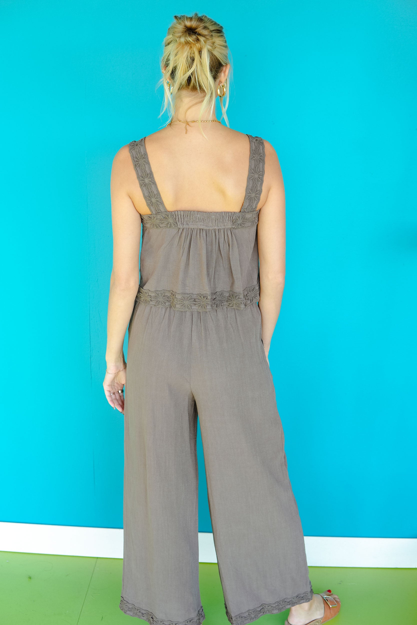 Mocha Moon Pant Set - Cool Brown