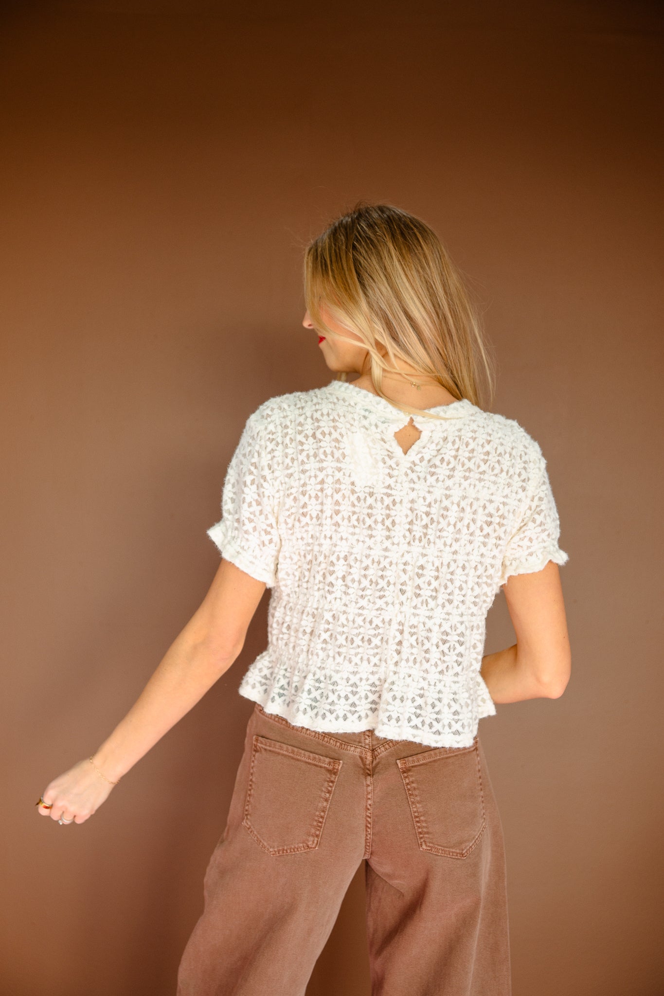 Alyson Lace Top - Cream