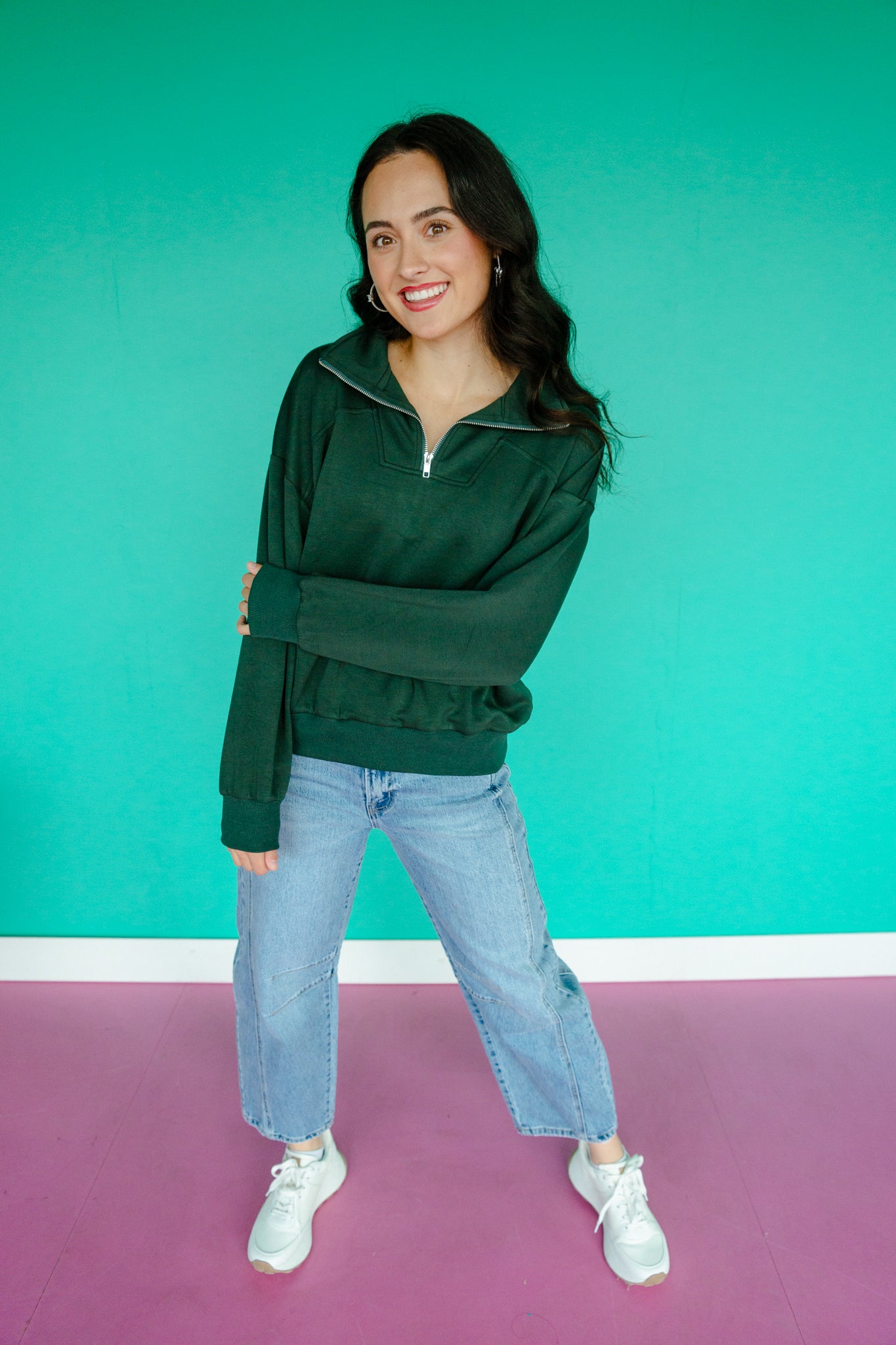 Nelly Quarter Zip Pullover