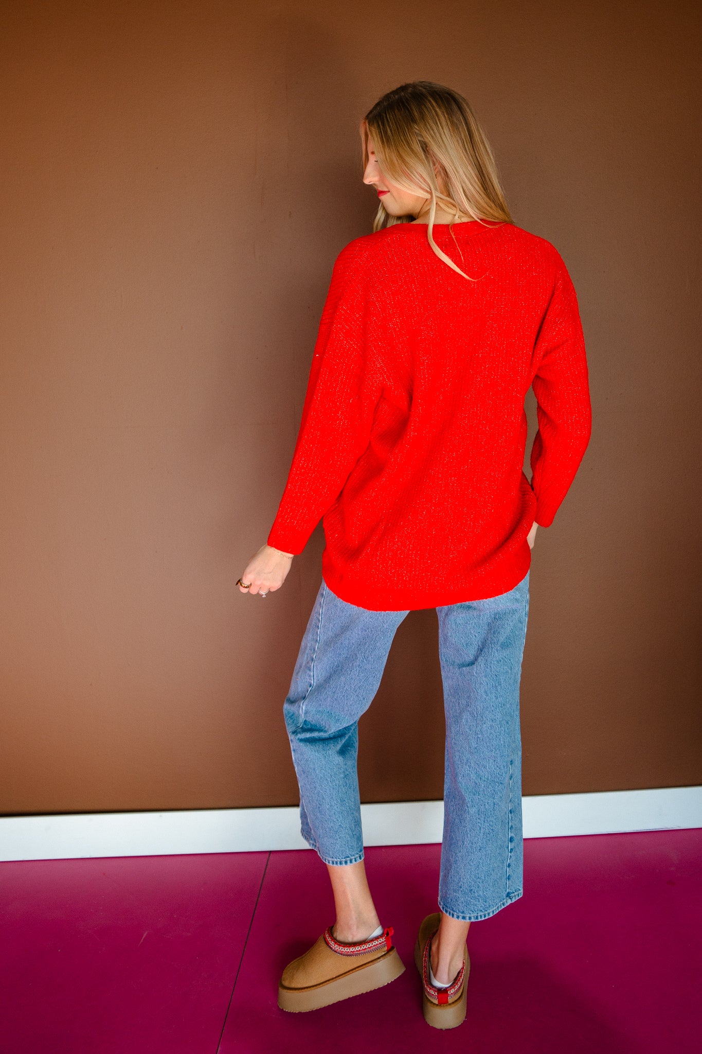 Tisha Cardigan - True Red