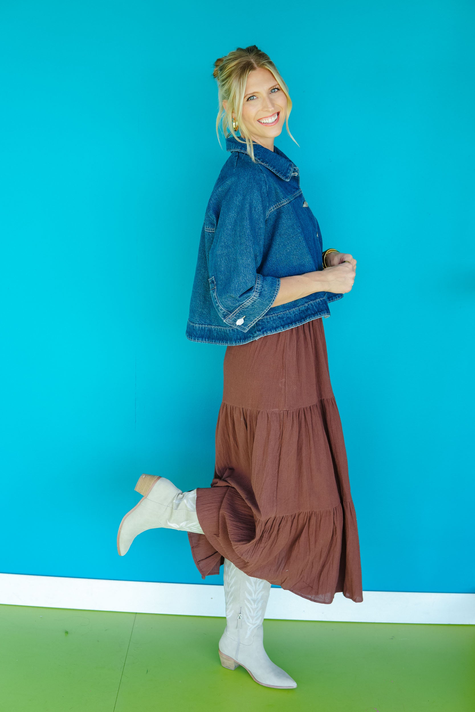 Autumn On My Mind Maxi Skirt - Rose Brown / Coffee