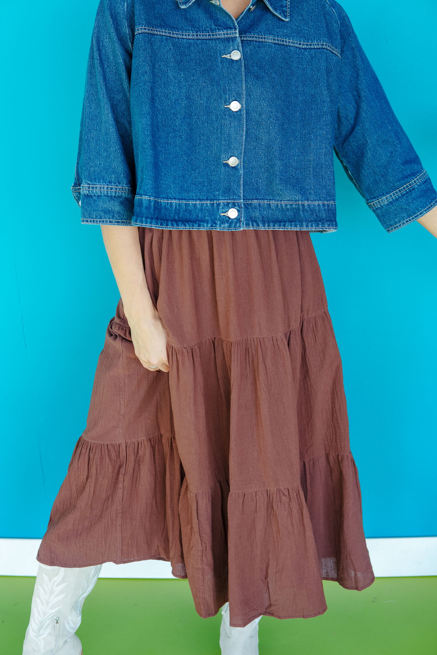 Autumn On My Mind Maxi Skirt - Rose Brown / Coffee