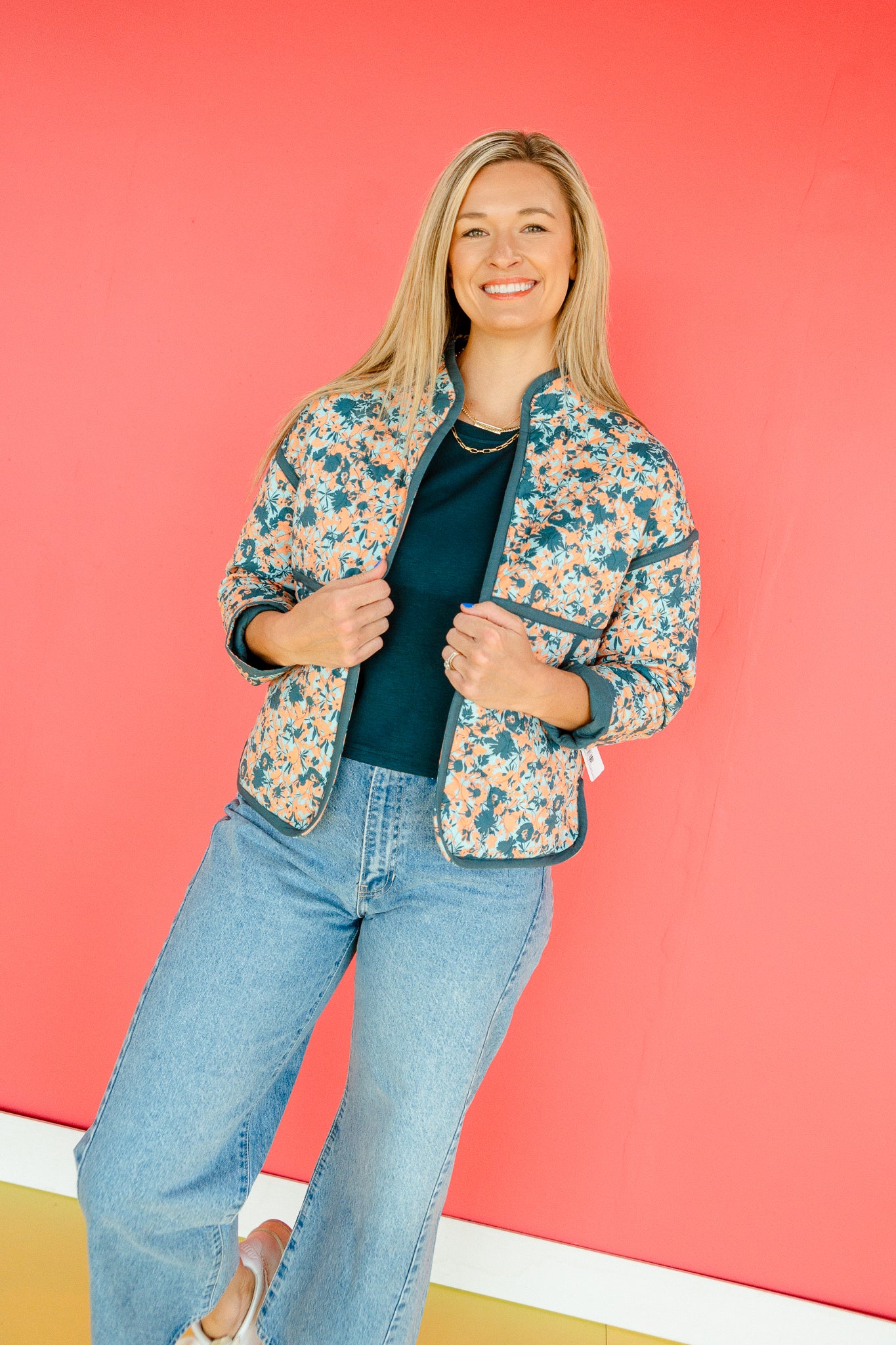 [Ellevate Basics] Clare Reversible Quilted Jacket