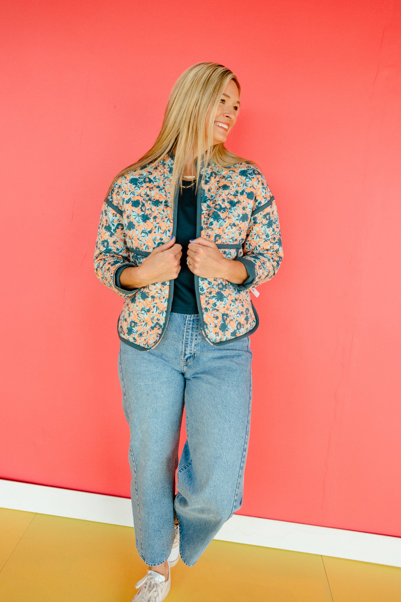 [Ellevate Basics] Clare Reversible Quilted Jacket