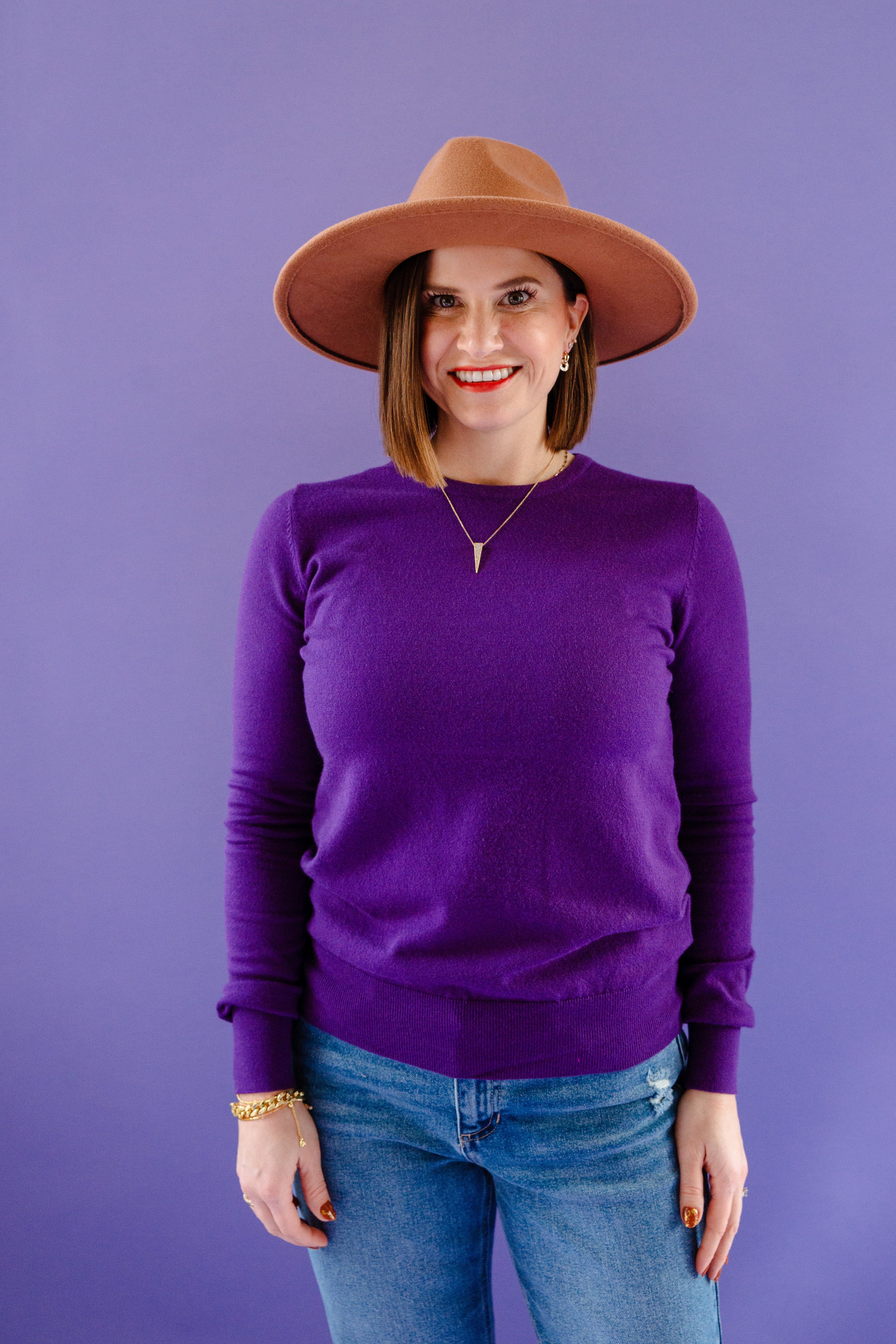 [MyEllement Exclusive] Lydia Sweater - Royal Purple