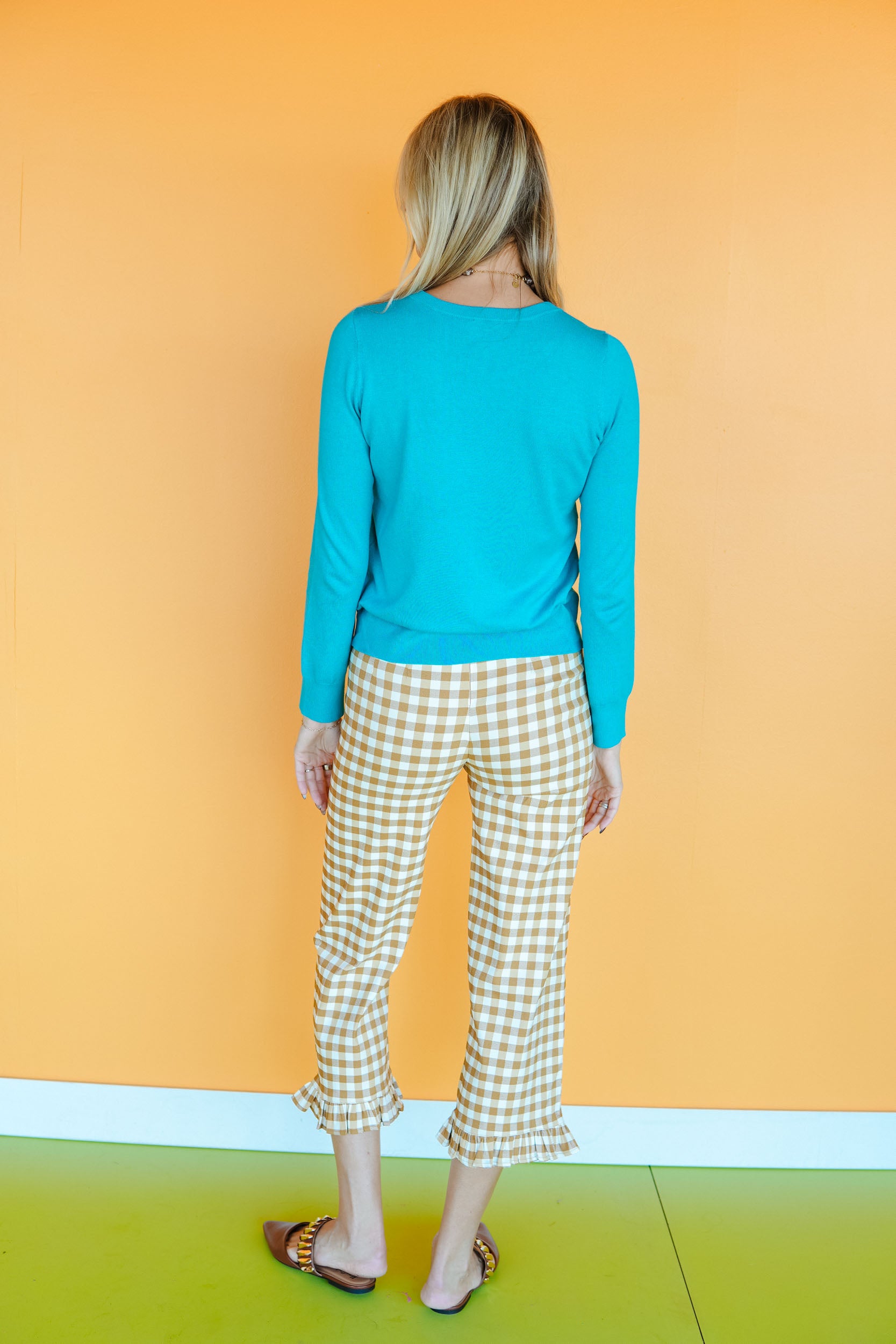 Poppy Gingham Ruffle Pants