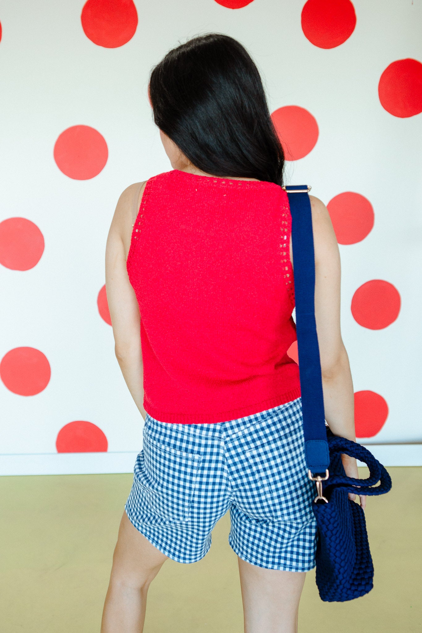 Kinsley Knit Tank - Cool Red