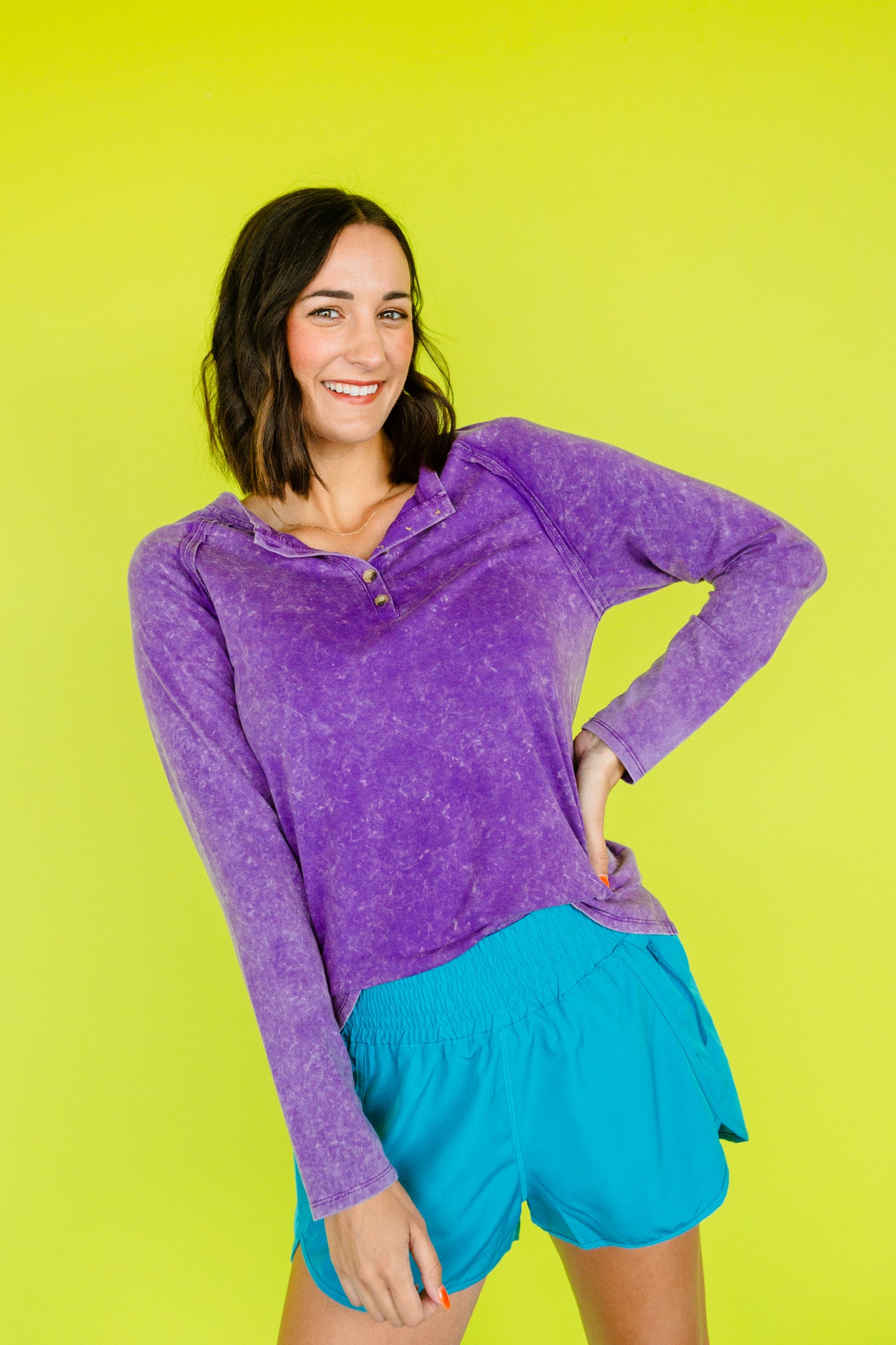 Monica Mineral Wash Long Sleeve