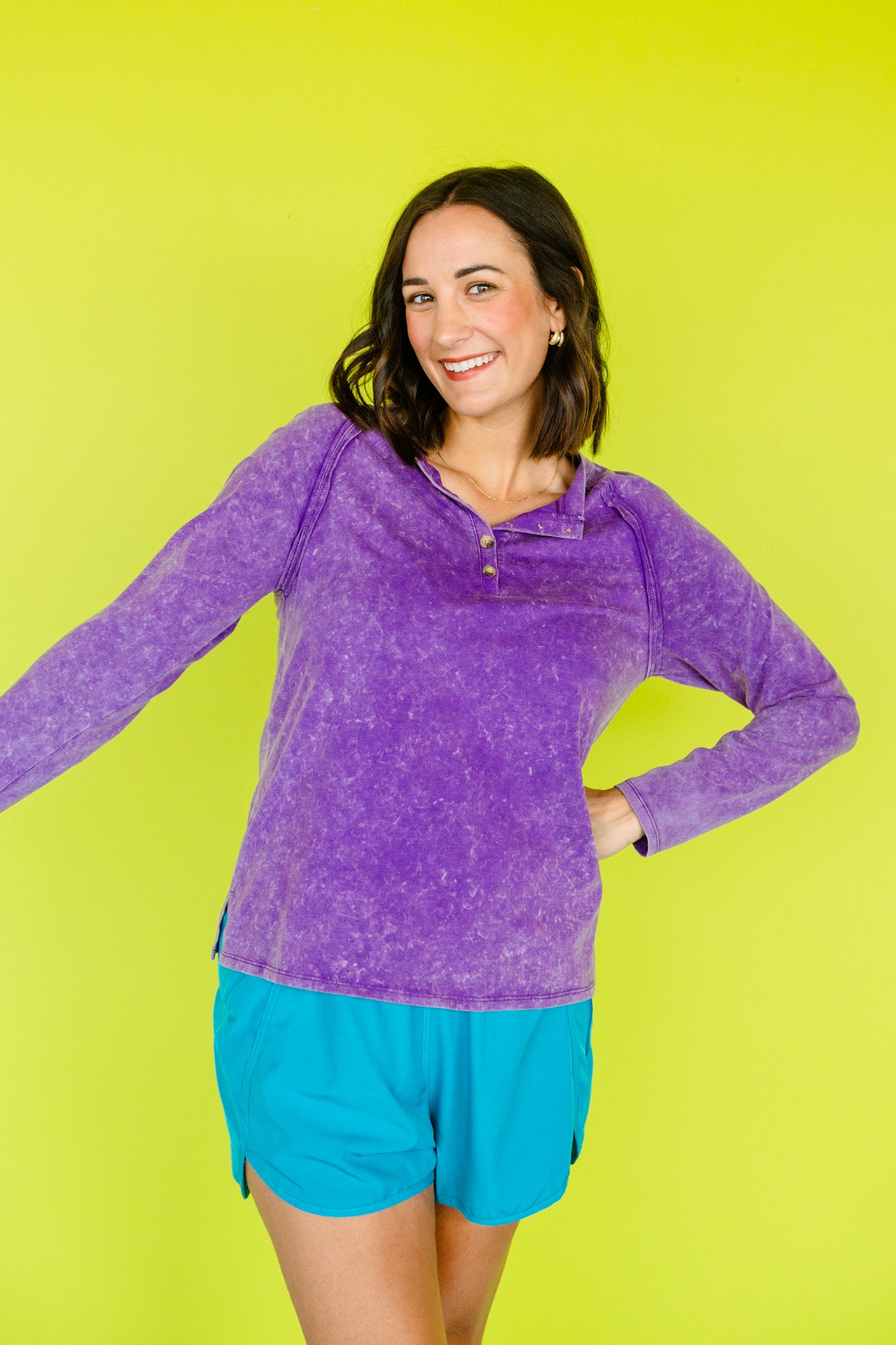 Monica Mineral Wash Long Sleeve