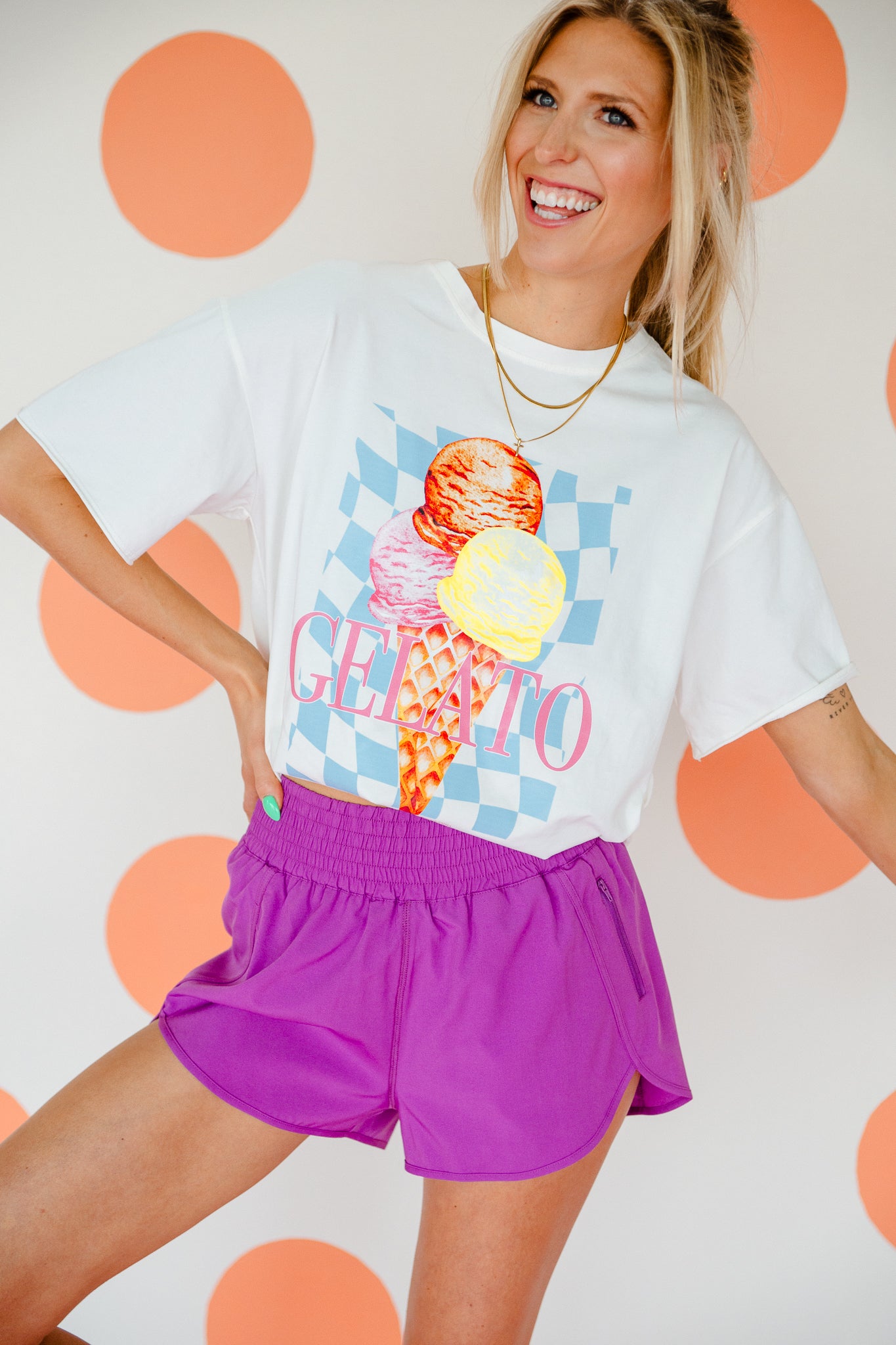 Gelato Graphic Tee - Soft White