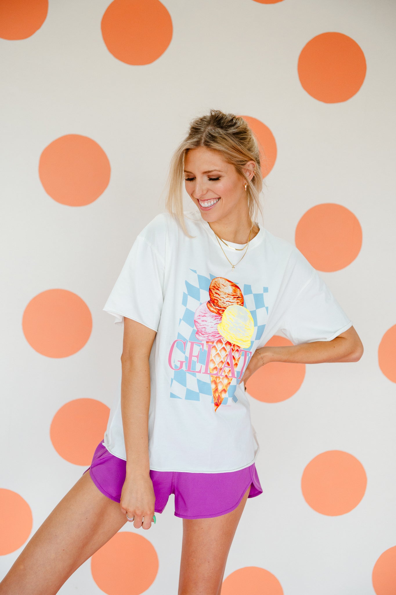 Gelato Graphic Tee - Soft White