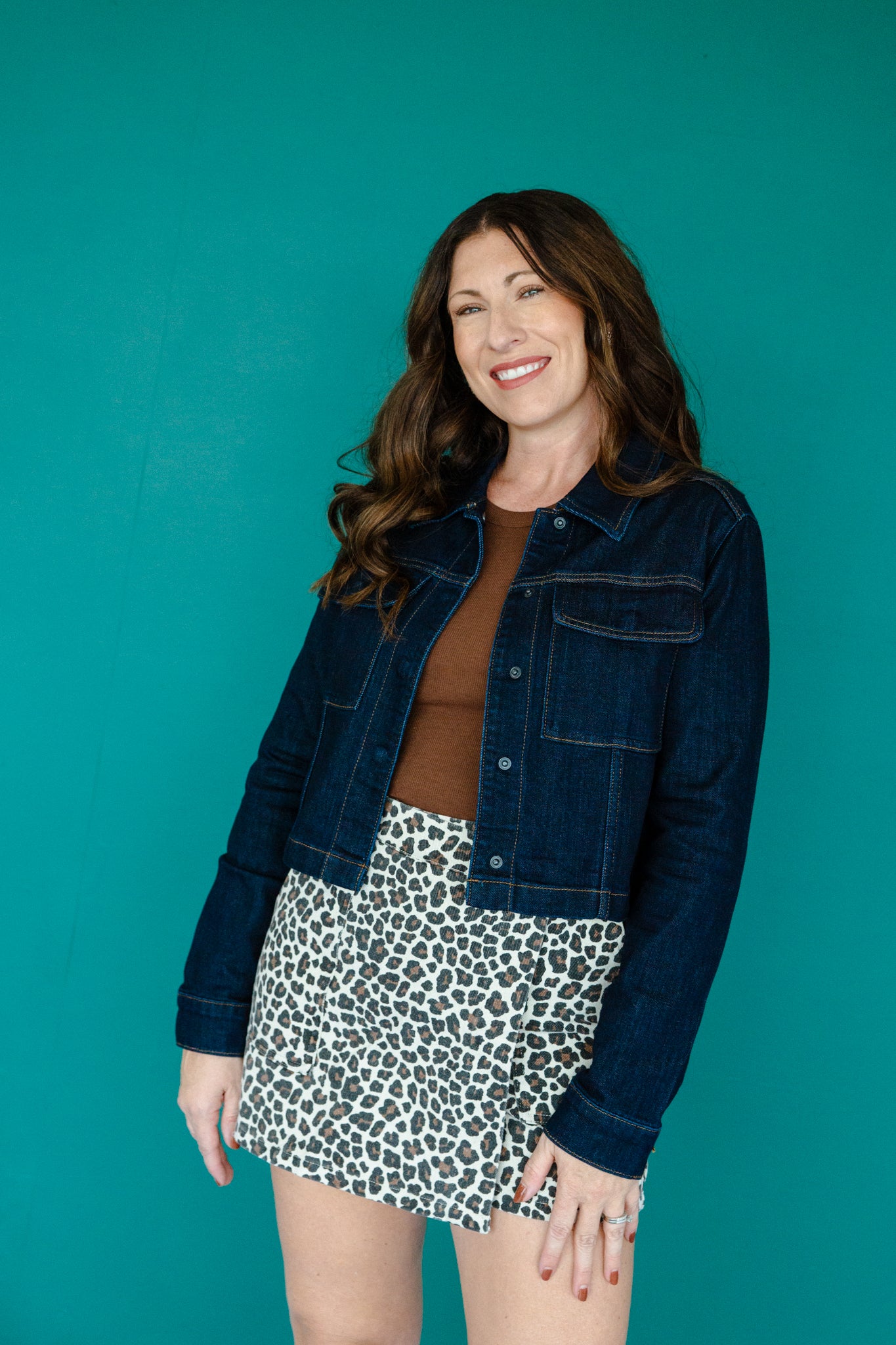 Bianca Denim Jacket - Dark Wash