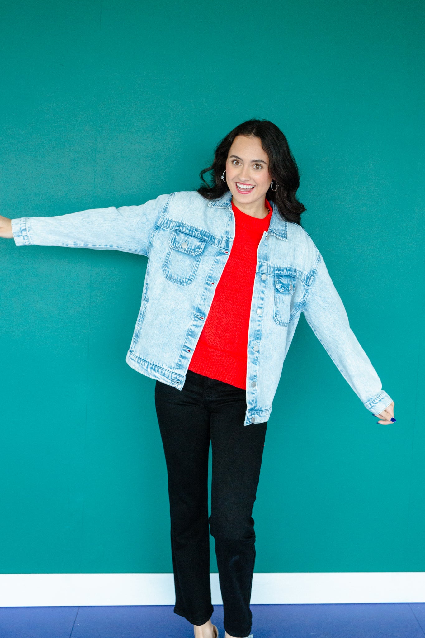 Casey Denim Jacket - Light Acid Wash