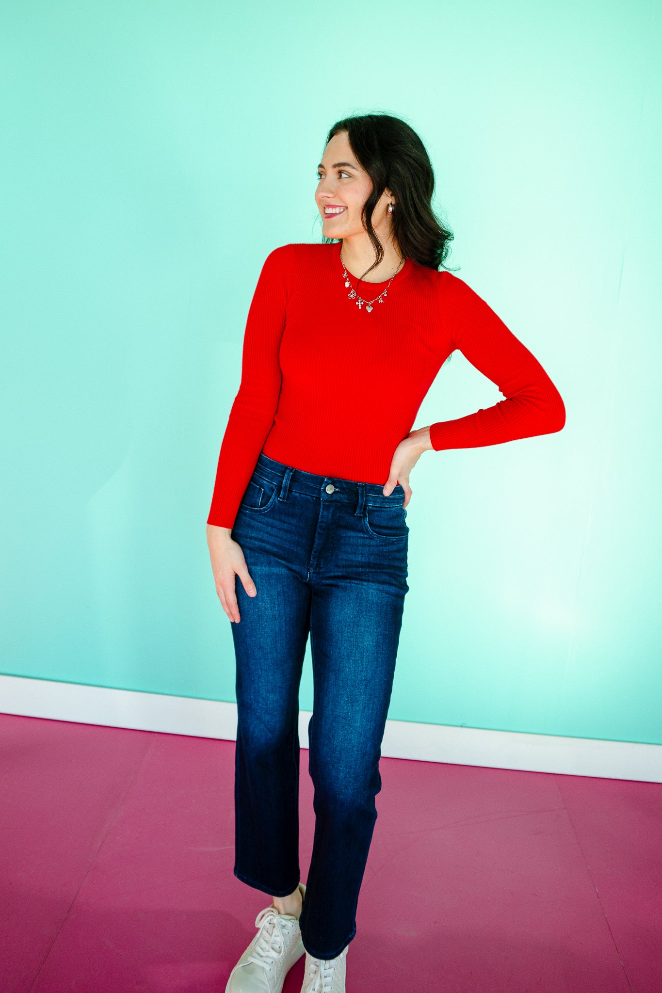 Kenzie Ribbed Sweater Top