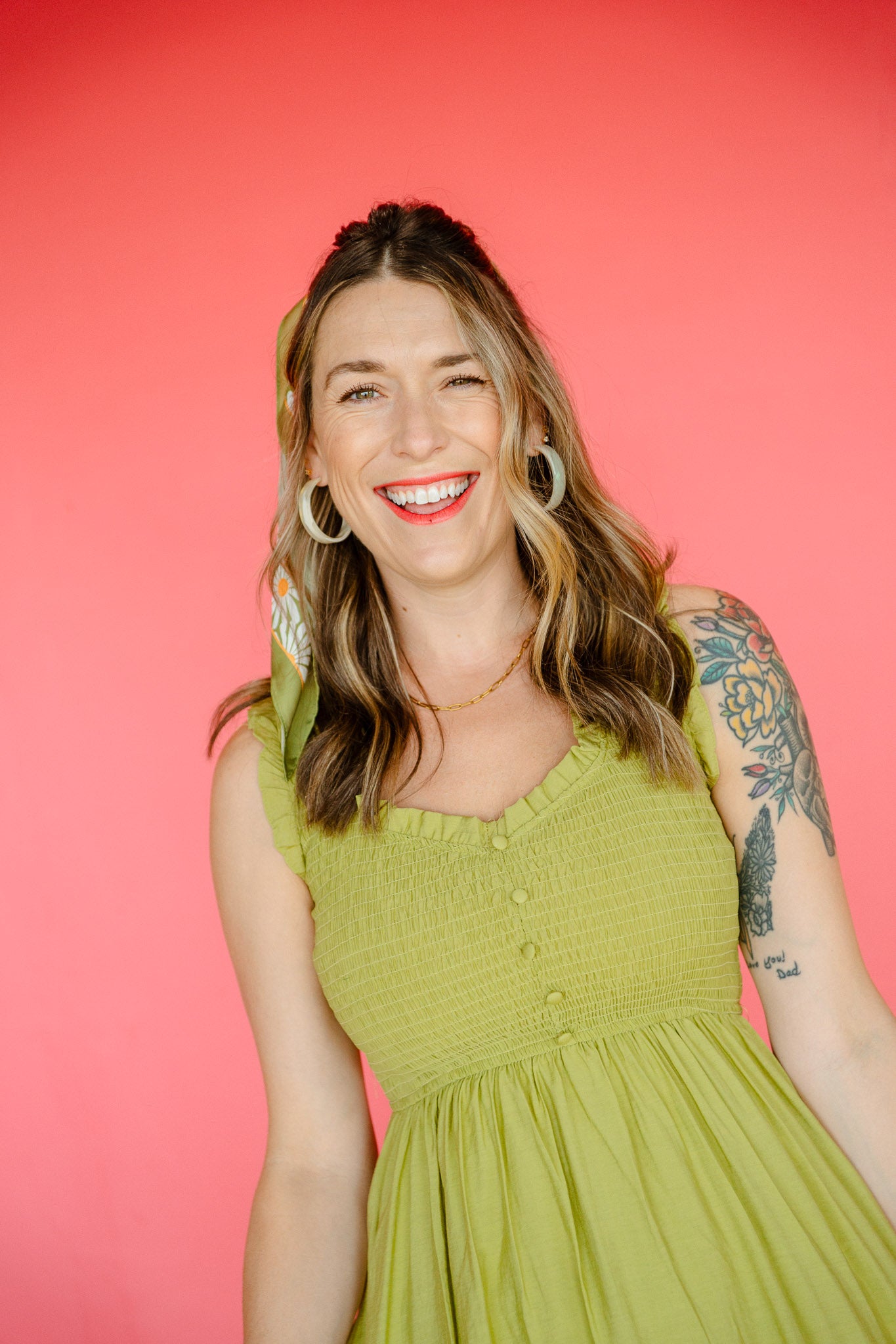 Marigold Smocked Midi Dress