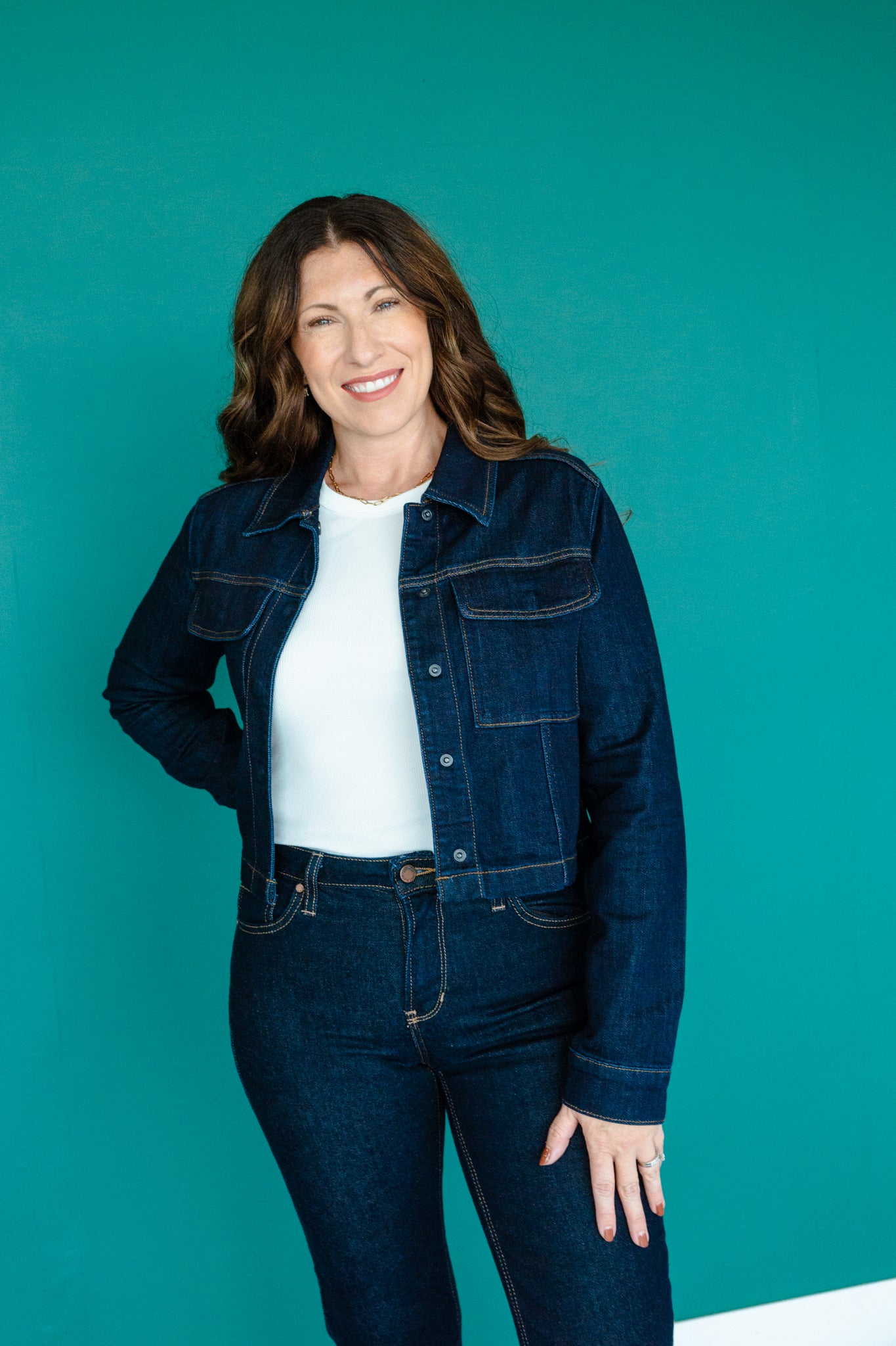 Bianca Denim Jacket - Dark Wash