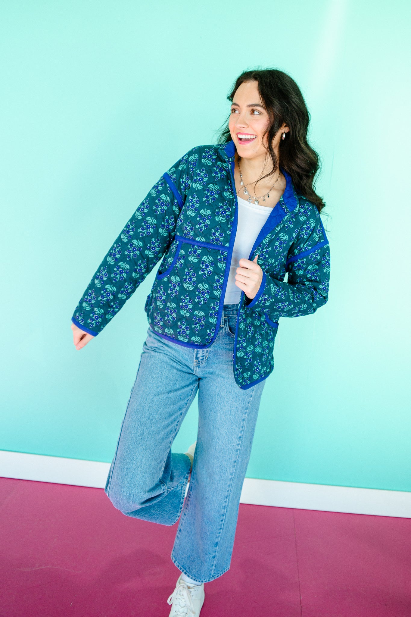 [Ellevate Basics] Clare Reversible Quilted Jacket