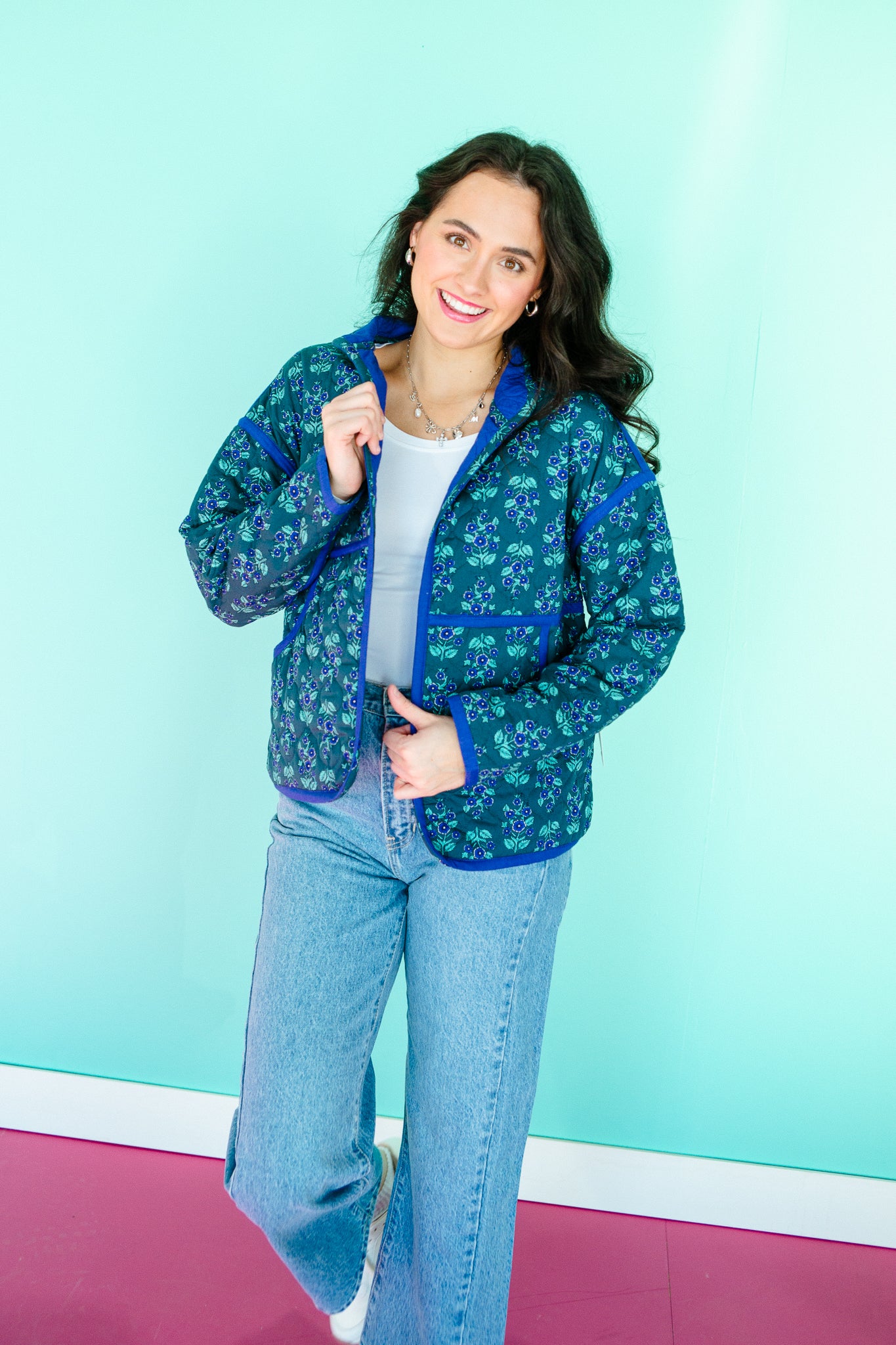 [Ellevate Basics] Clare Reversible Quilted Jacket