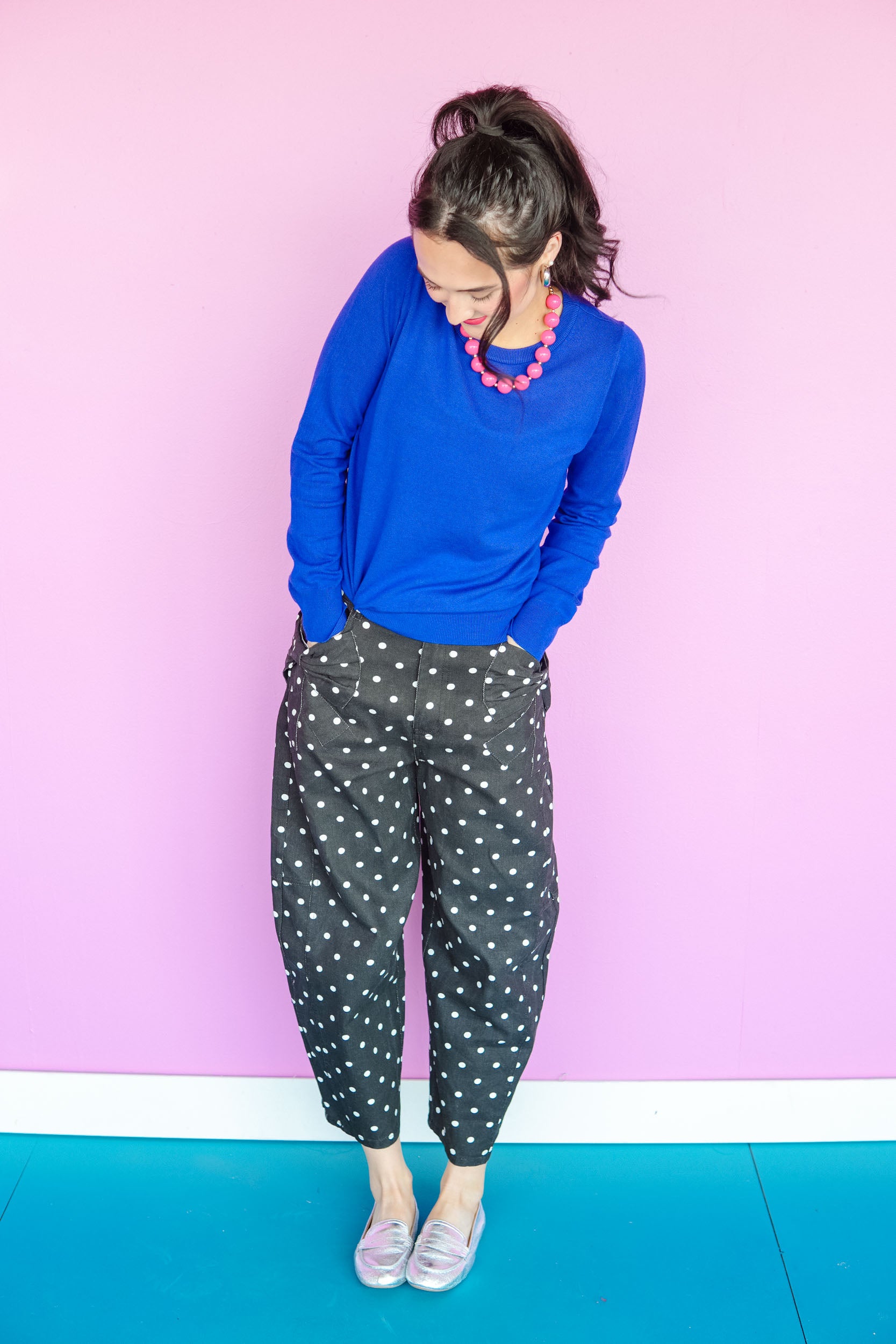 Marcella Dotted Denim Pants