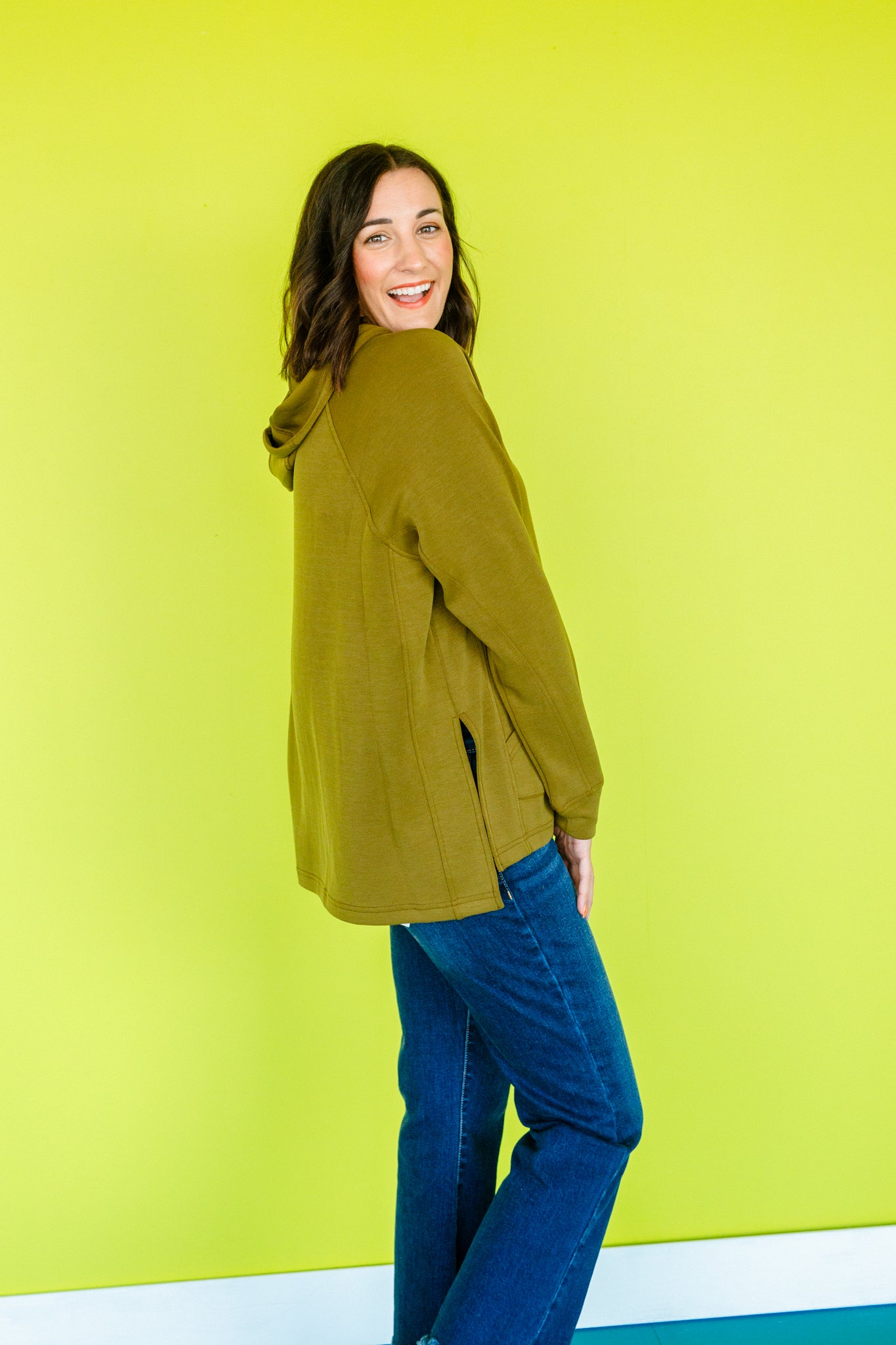 Janaya Lightweight Hoodie - Moss