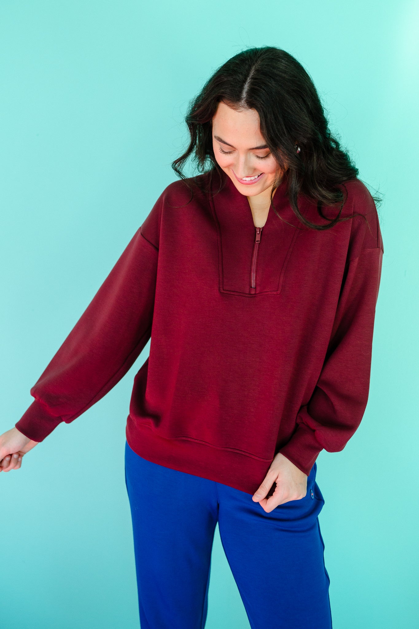 Hattie Scuba Pullover