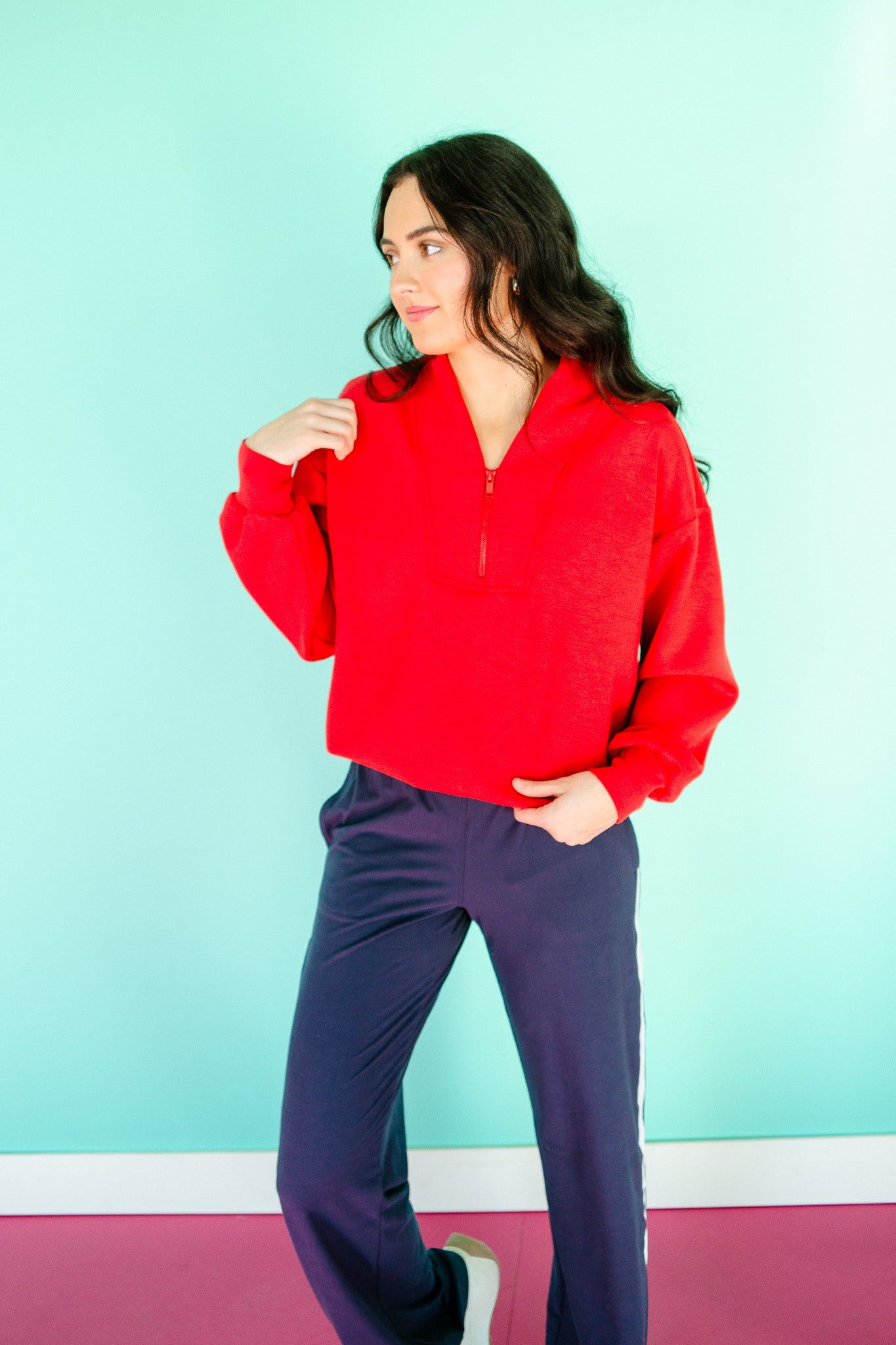 Hattie Scuba Pullover